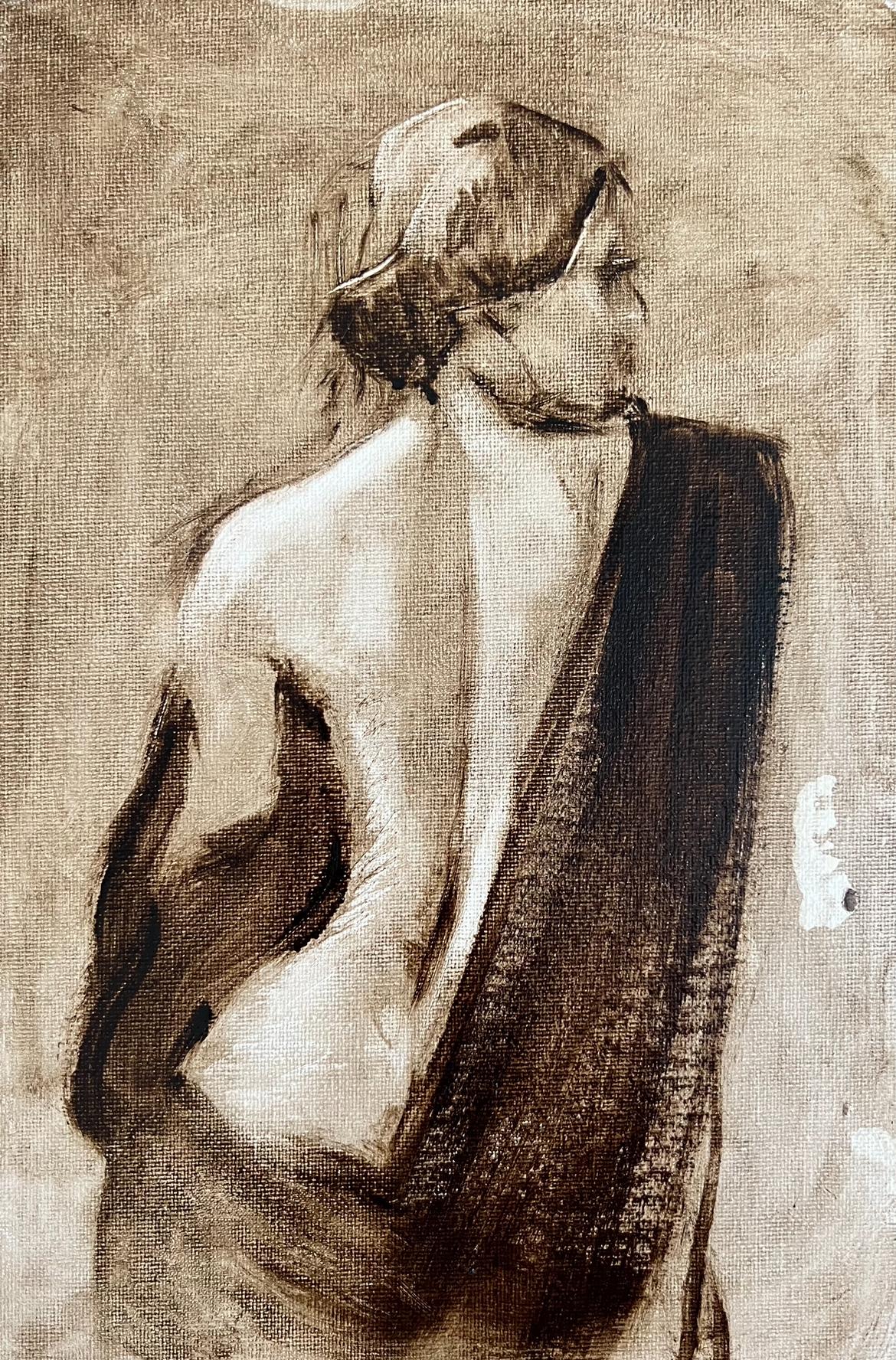 Nudo 3, 30x20cm, olio, tela su cartone