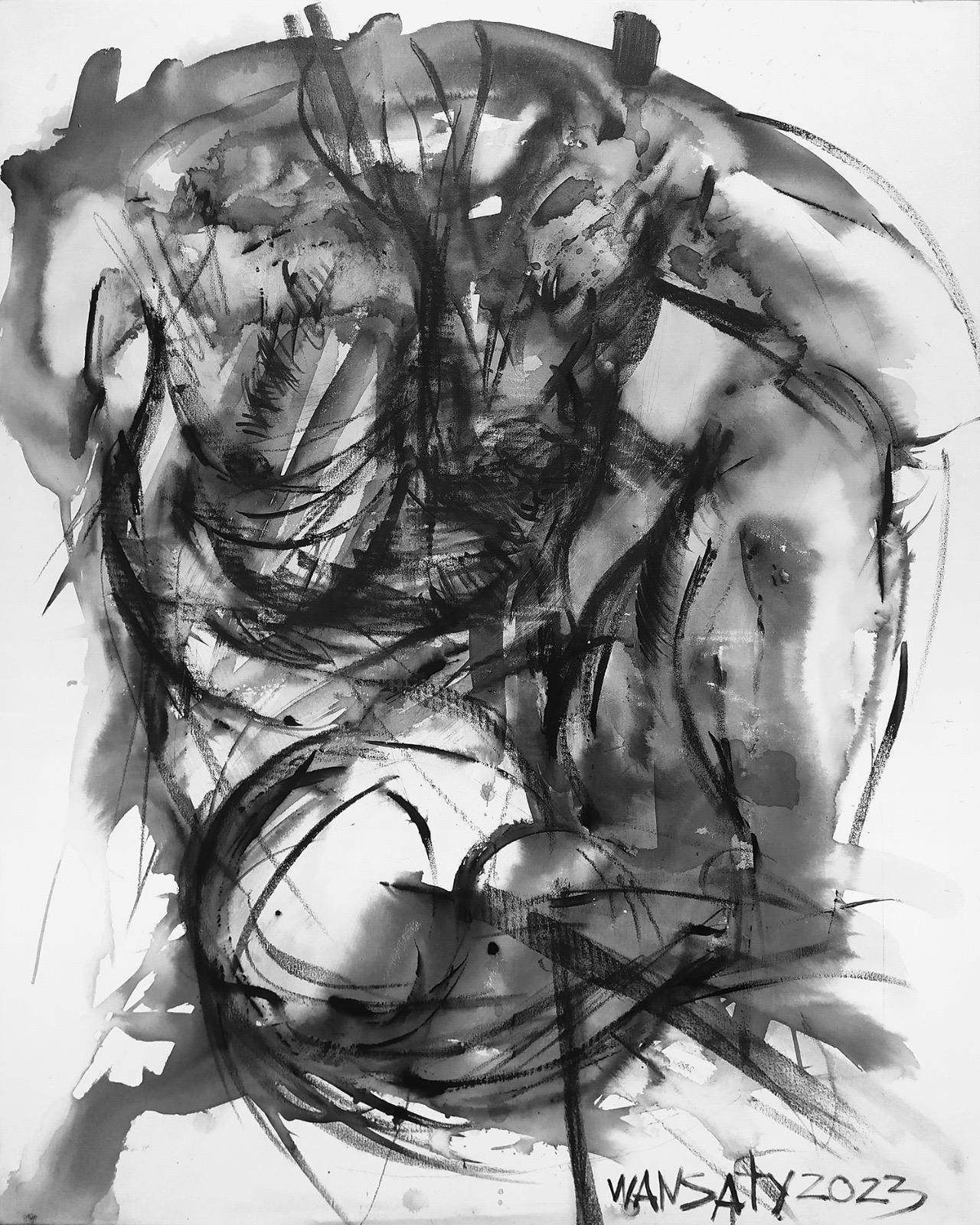 Nudo , 100x75cm, acrilico, tela - Art Neoespressionismo di Tatiana Levchenko