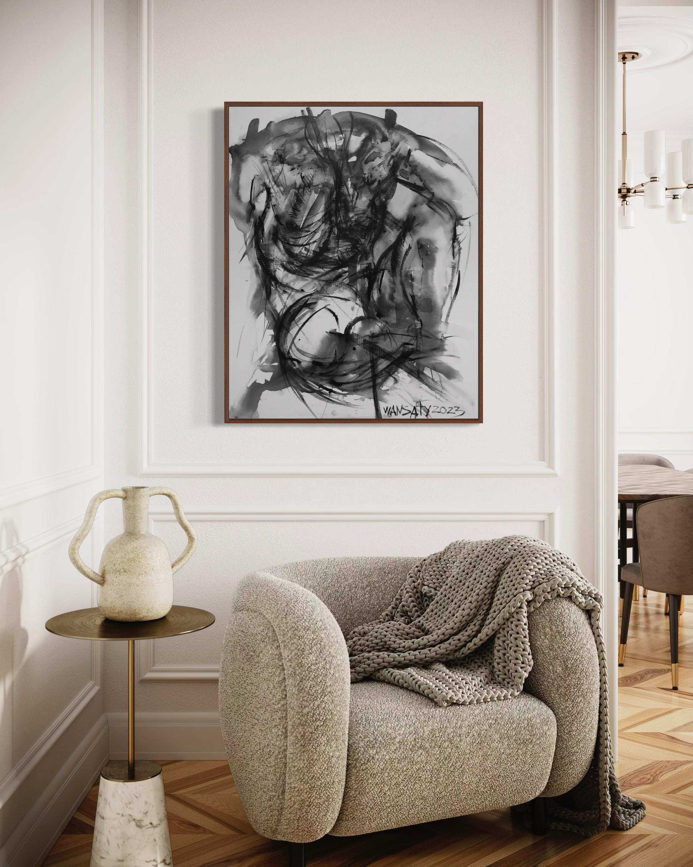 Nudo , 100x75cm, acrilico, tela - Art di Tatiana Levchenko