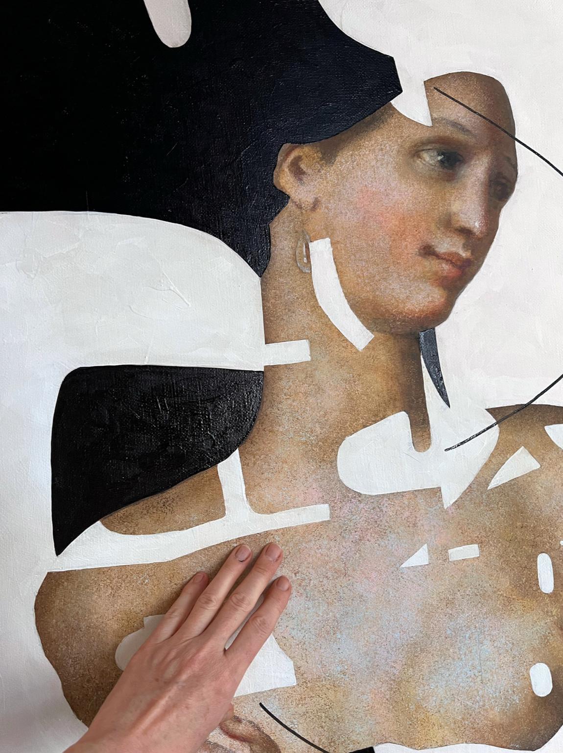 Destruction of Varotari , 110x90cm, acrylic on canvas For Sale 1