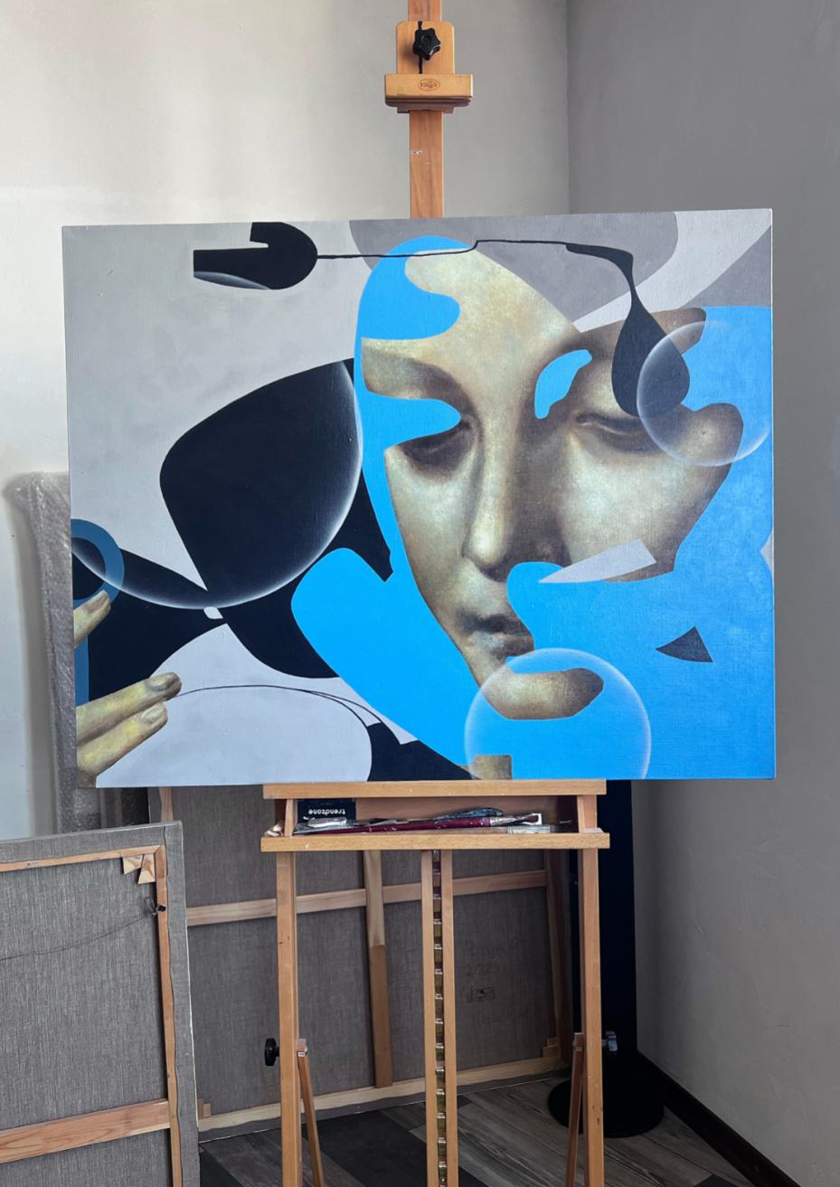 Fragility. 80x100cm, acrylic on canvas For Sale 2
