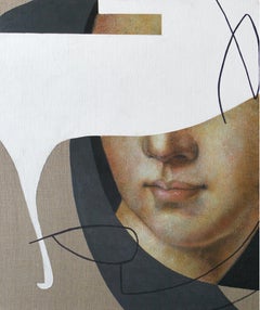 Bronzinos Motive. 60x50cm, Acryl auf Leinwand