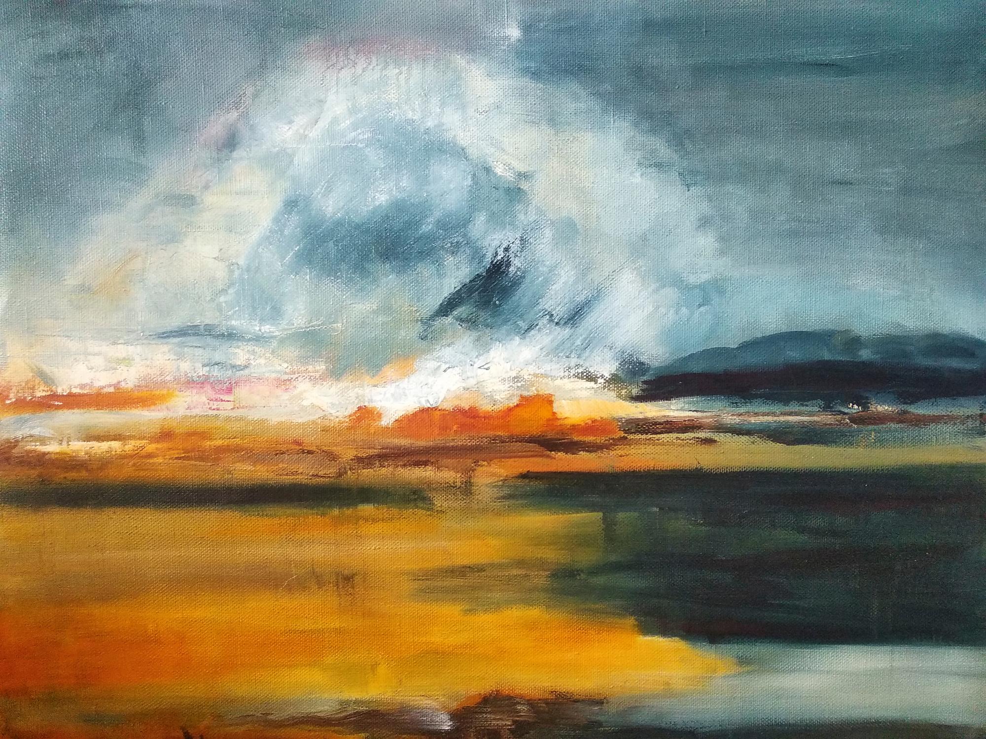 Sera , 100x120 cm, olio, tela - Art di Alexandra Lisina