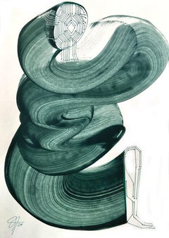 serie "Configuraciones atípicas", 42x30 cm, acrílico sobre papel