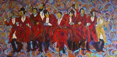 Golden lapserdak, 100x200cm, Öl, Leinwand, Golden