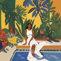 Sommerzeit, 70x70cm, Druck auf Leinwand. Auflage 20 Teile.