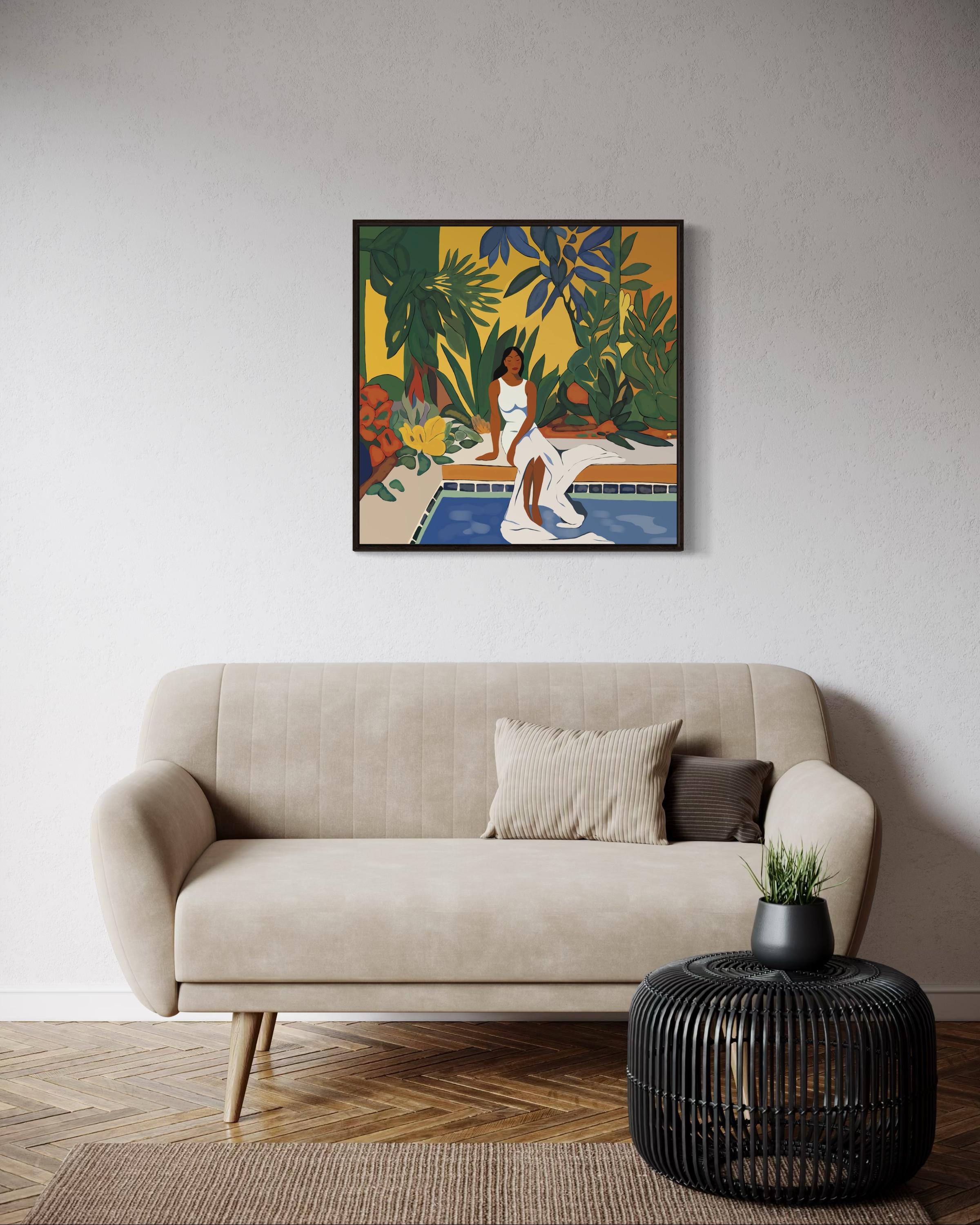 Tempo d'estate , 70x70cm, stampa su tela. Edizione 20 pezzi. in vendita 1