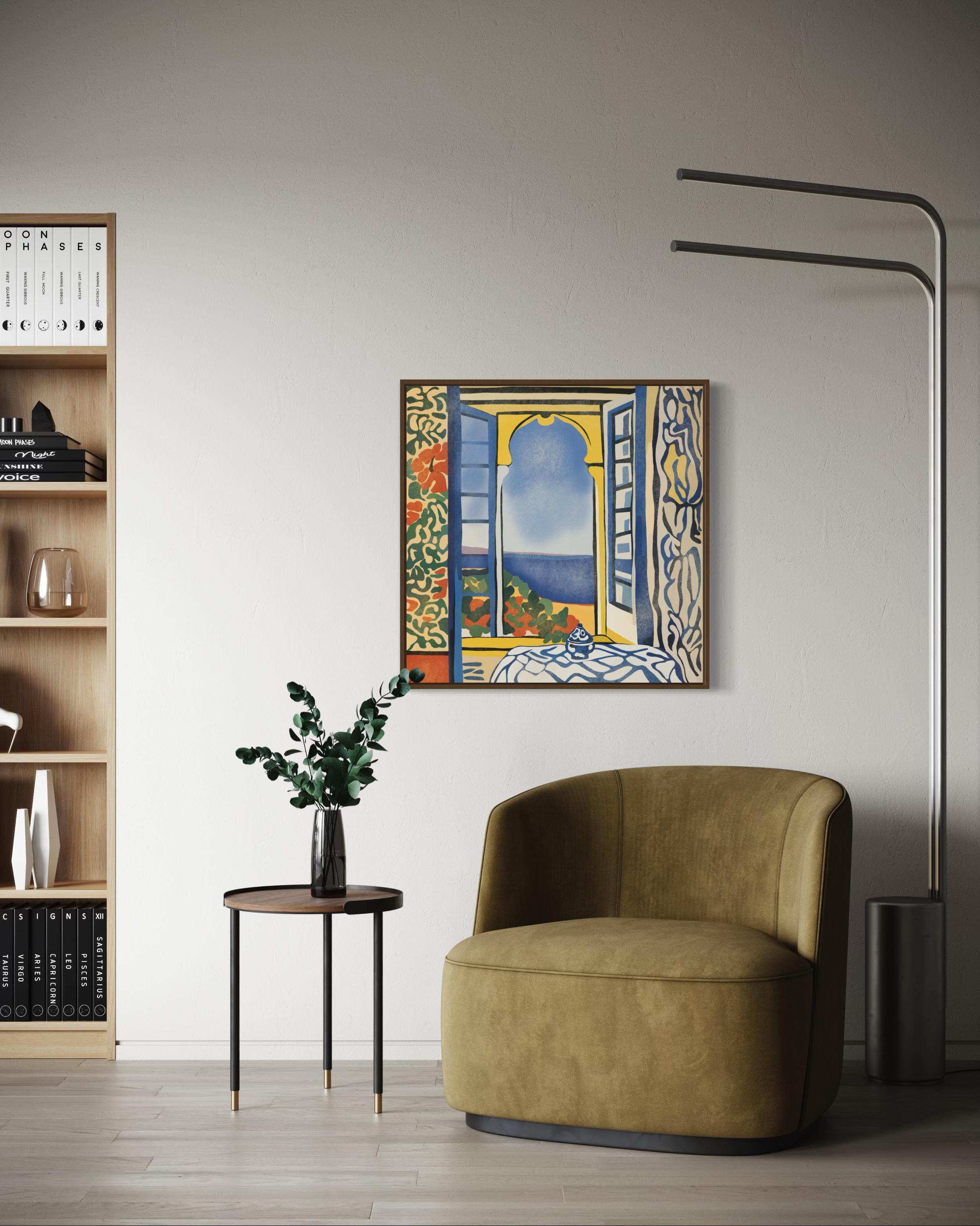 Sun in my room , 70x70cm, stampa su tela. Edizione 20 pezzi. - Print Pop Art di Nina Tsoriti