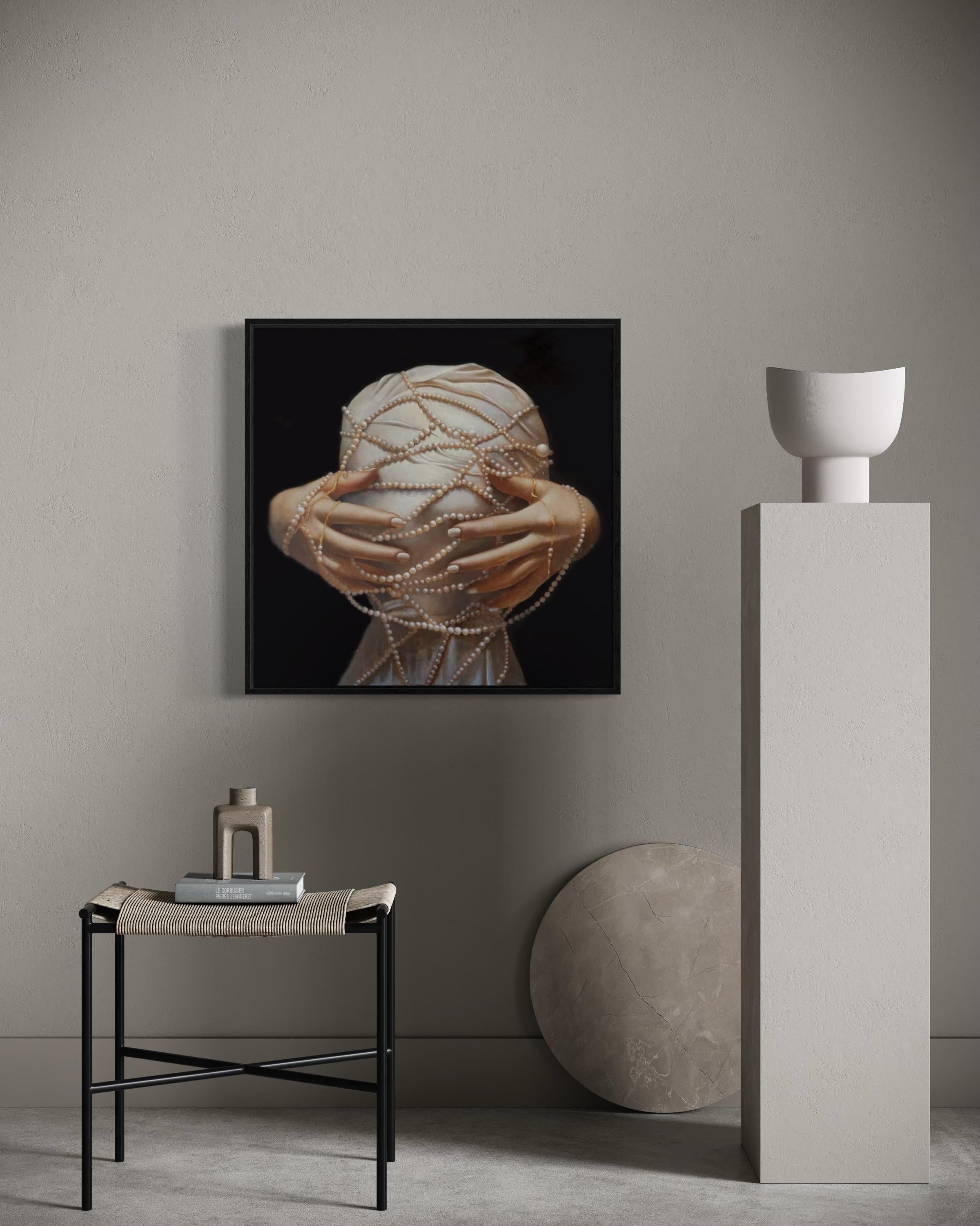 Oculto, 60x60cm, óleo sobre lienzo en venta 2
