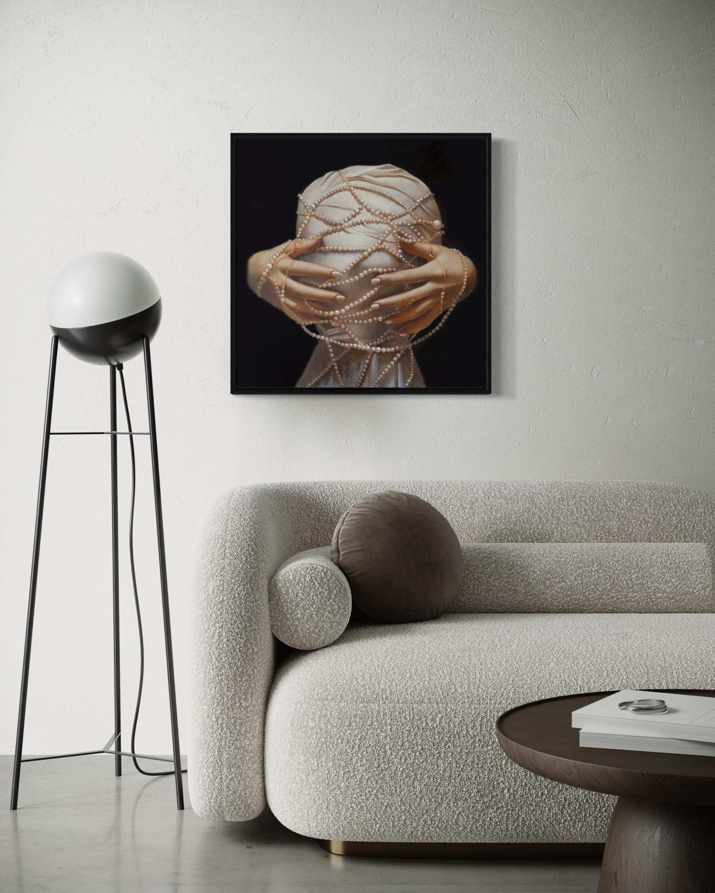 Oculto, 60x60cm, óleo sobre lienzo en venta 1