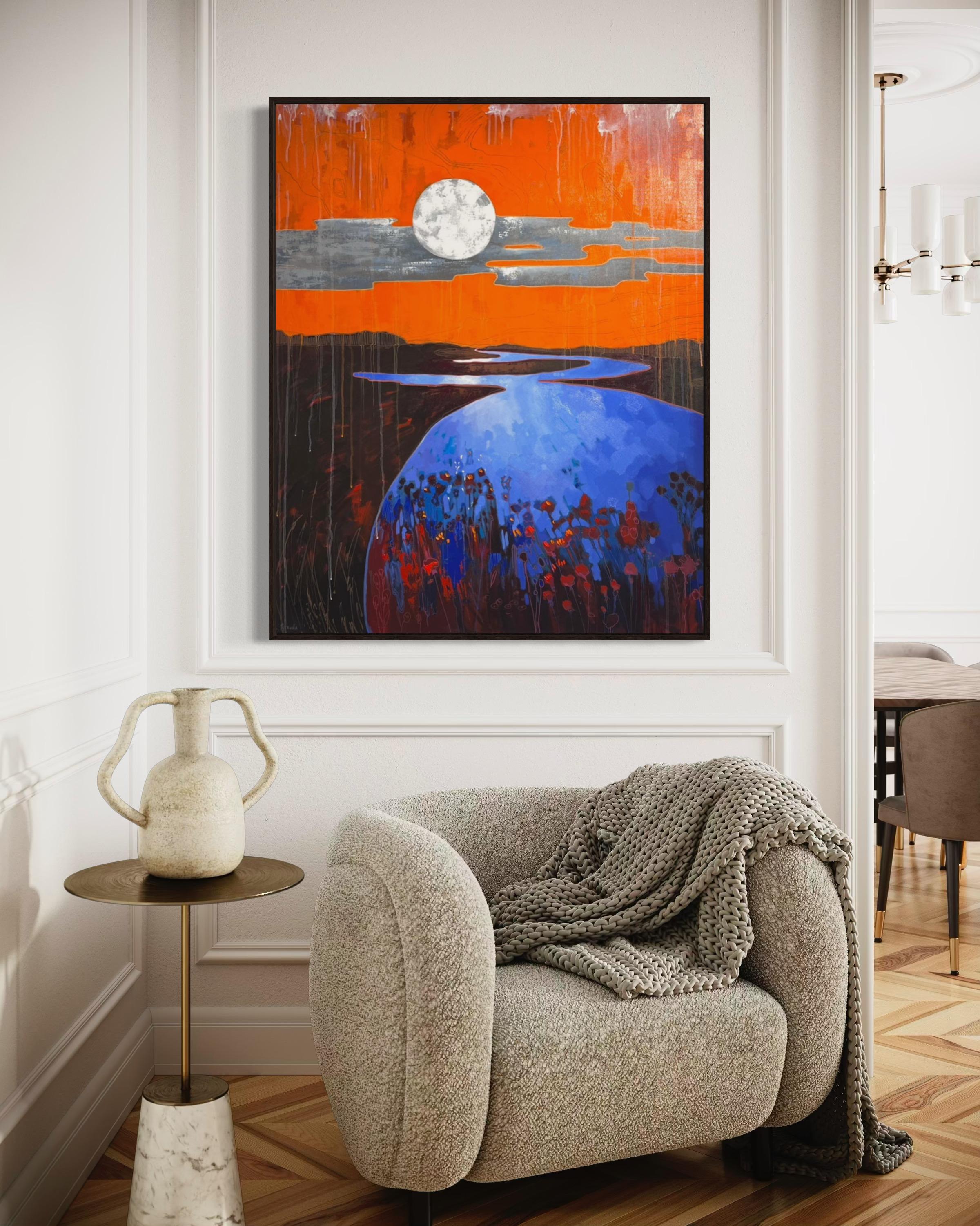Alternative worlds, 120x100 cm, acrylic  on canvas For Sale 2