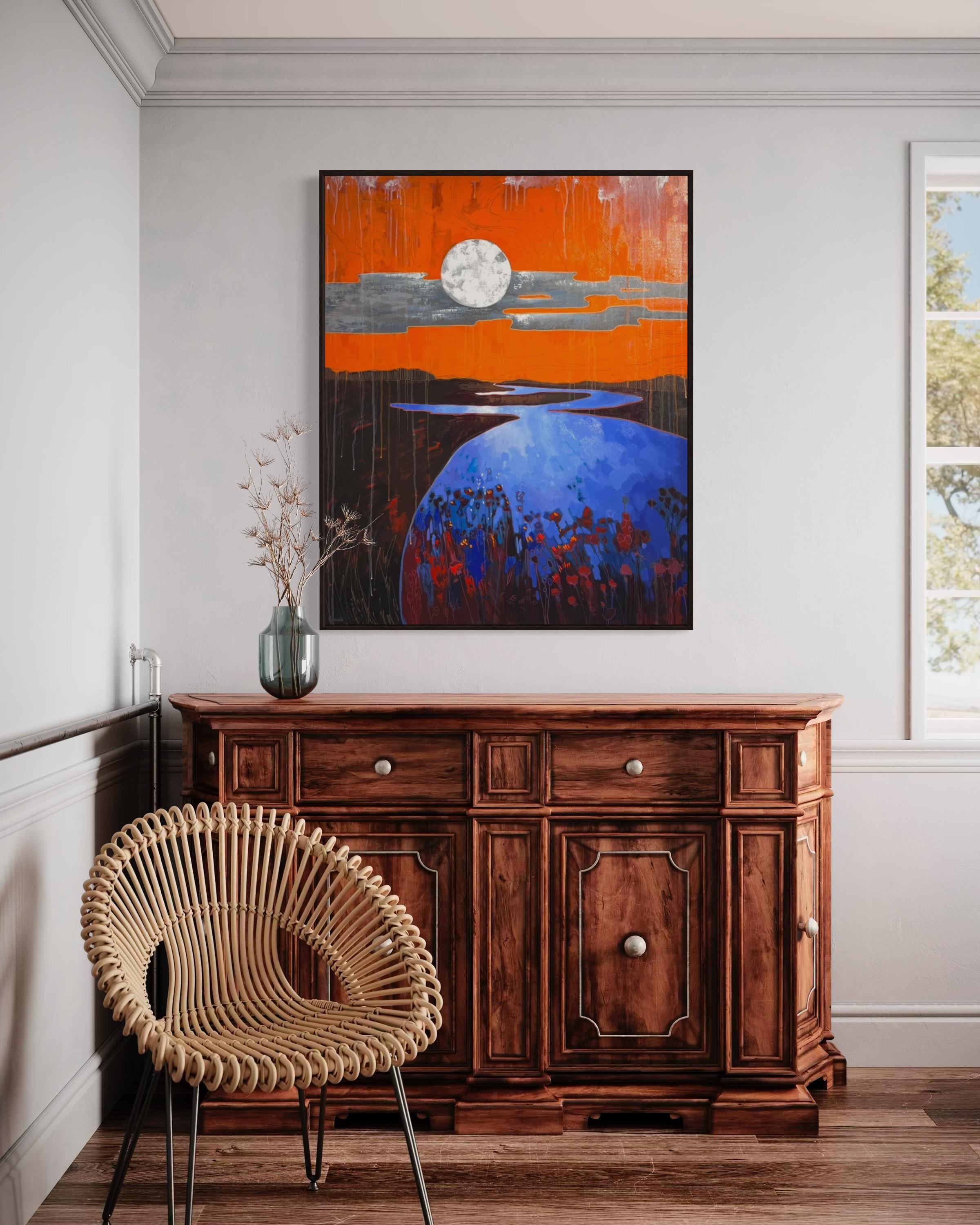 Alternative worlds, 120x100 cm, acrylic  on canvas For Sale 1
