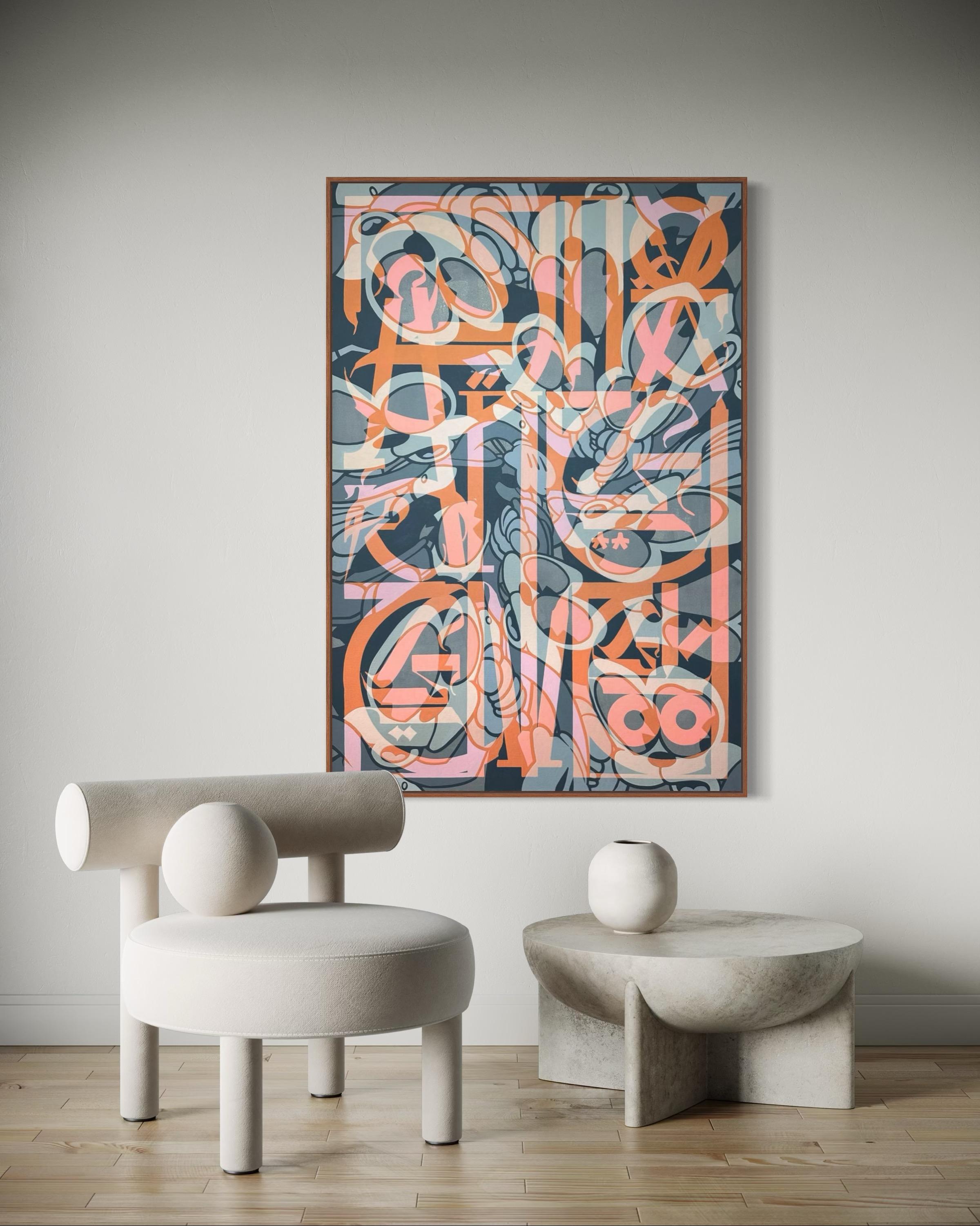 L'era del cambiamento, 150x100cm, acrilico/tela in vendita 1