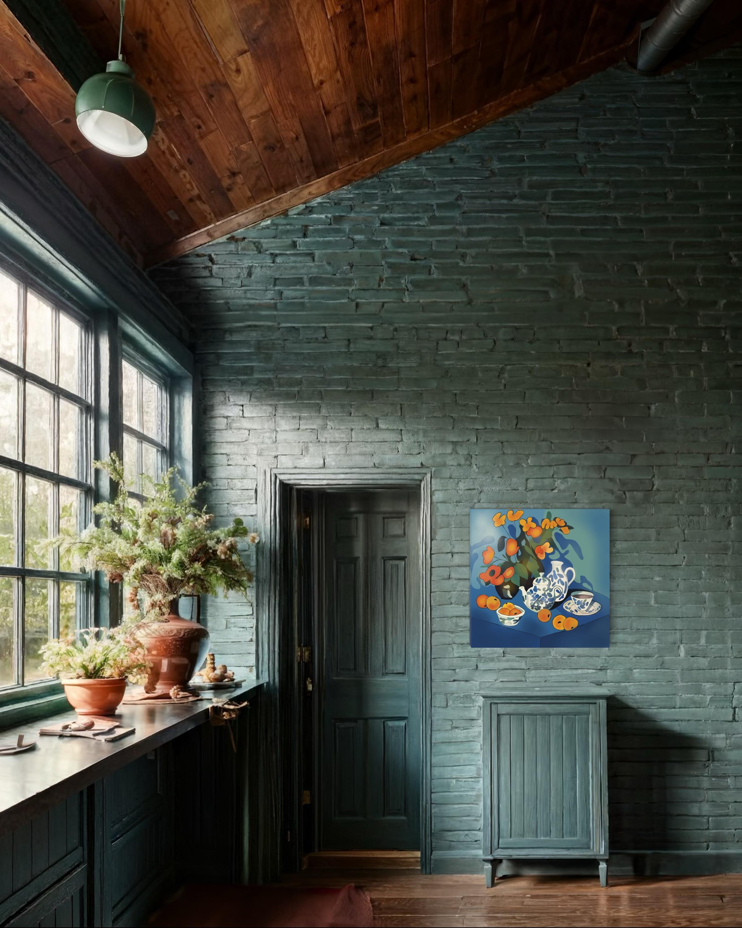 Bodegón azul , 70x70cm, impresión sobre lienzo
Edición 20 uds.