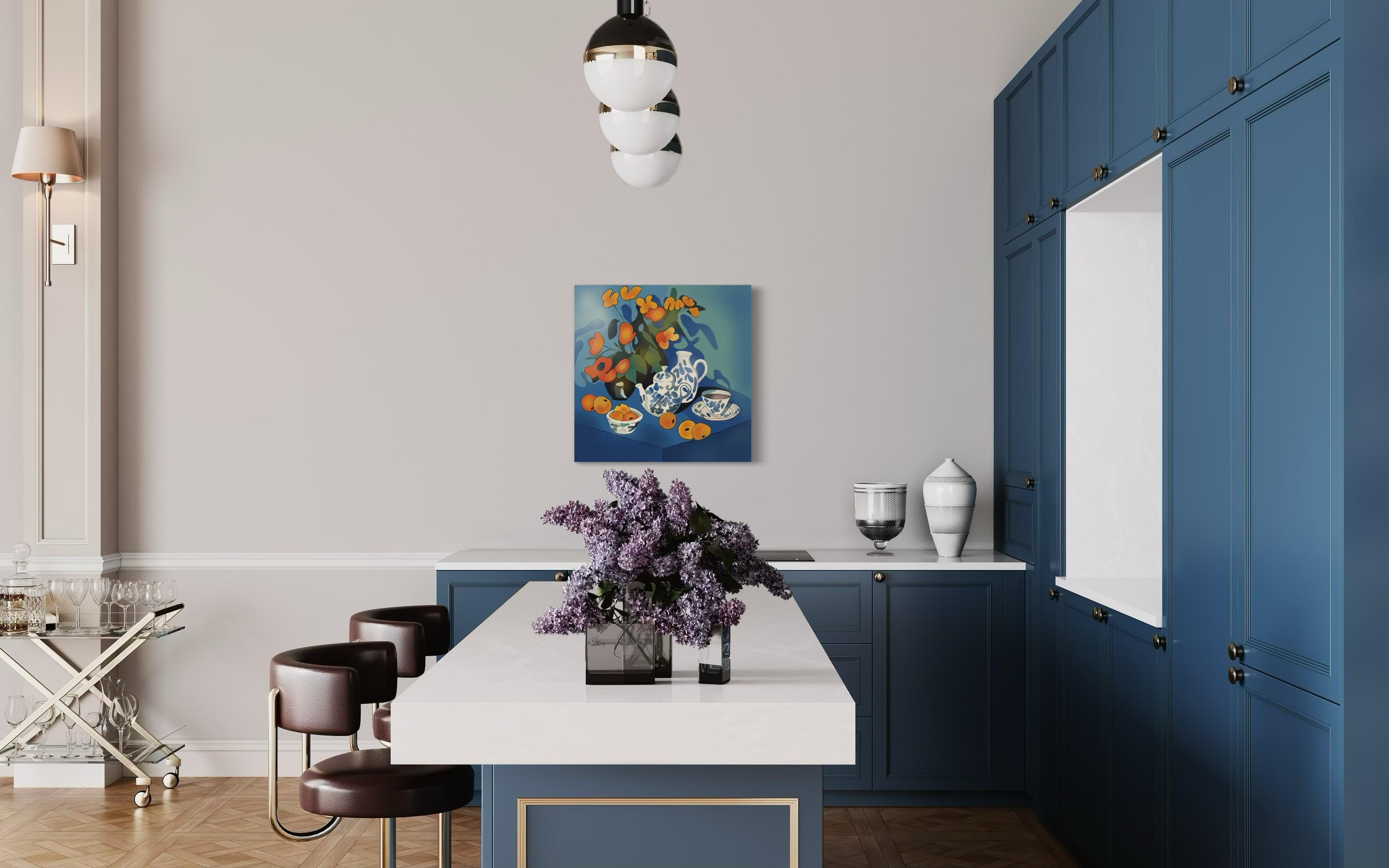 Bodegón azul , 70x70cm, impresión sobre lienzo.Edición 20 uds. en venta 4