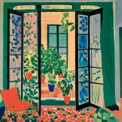 En mi habitación , 70x70cm, impresión sobre lienzo.Edición 20 uds.