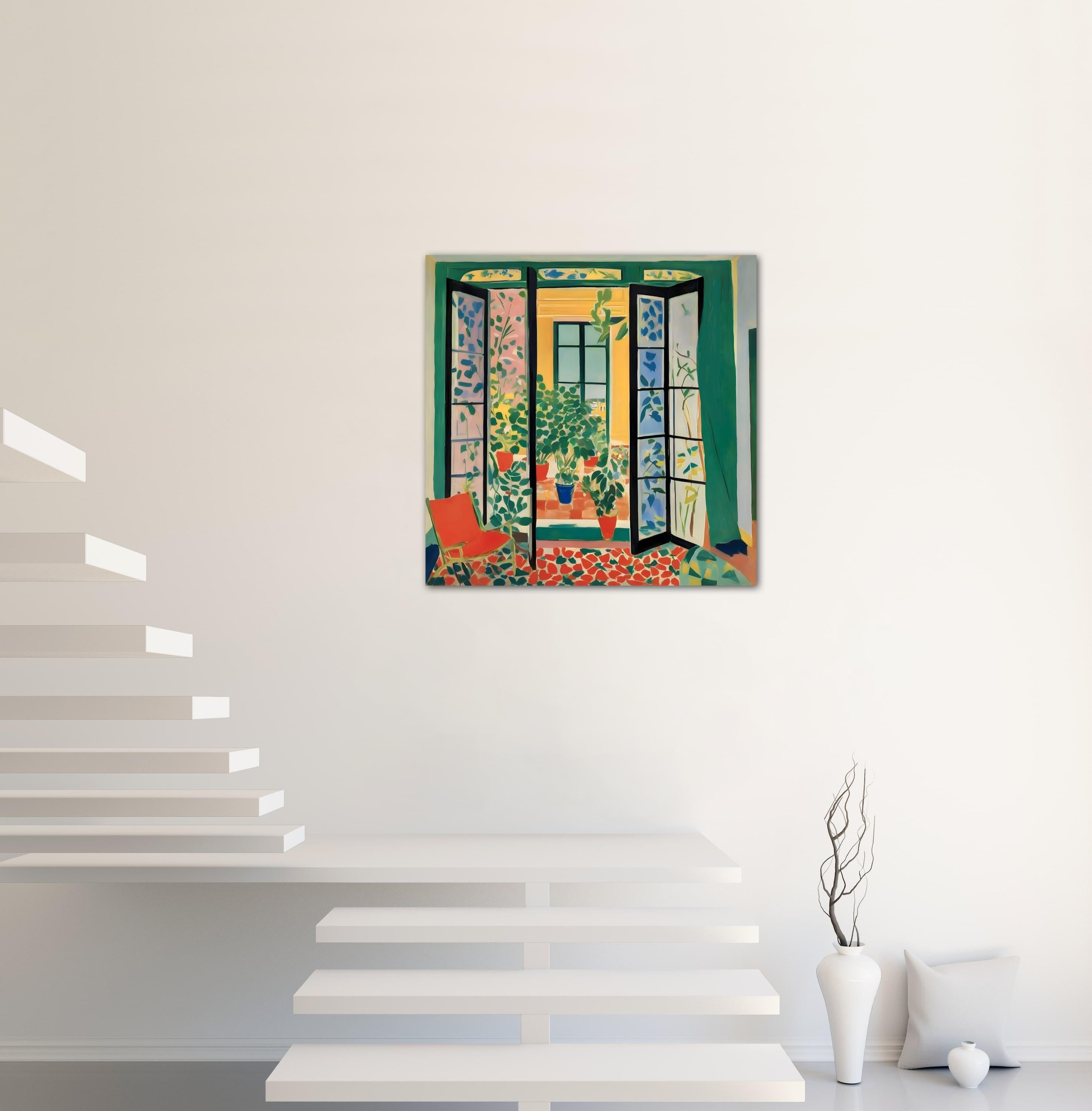 Nella mia stanza, 70x70cm, stampa su tela. Edizione 20 pezzi. in vendita 1