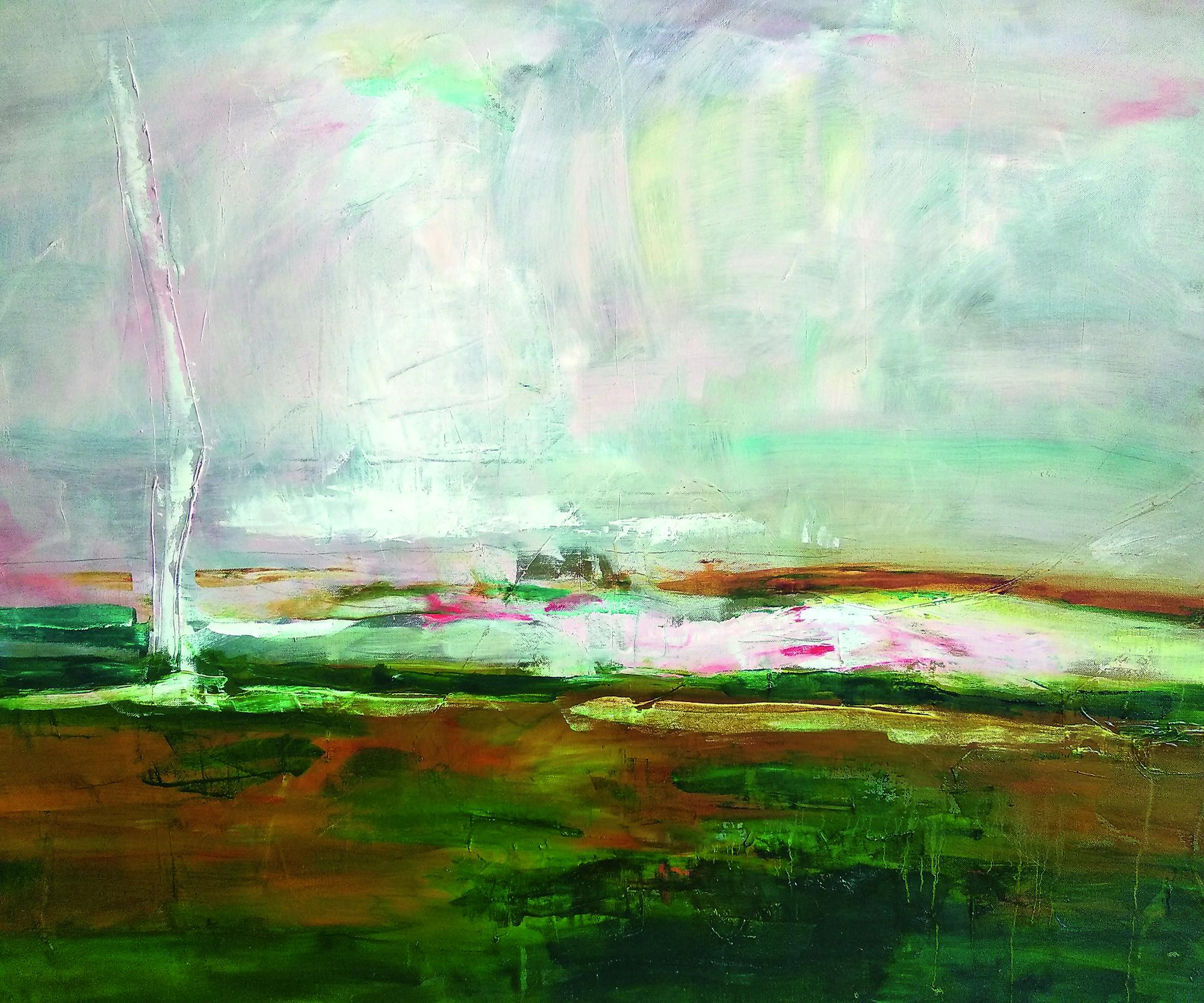 Paesaggio , 100x120 cm, olio, tela - Art di Alexandra Lisina