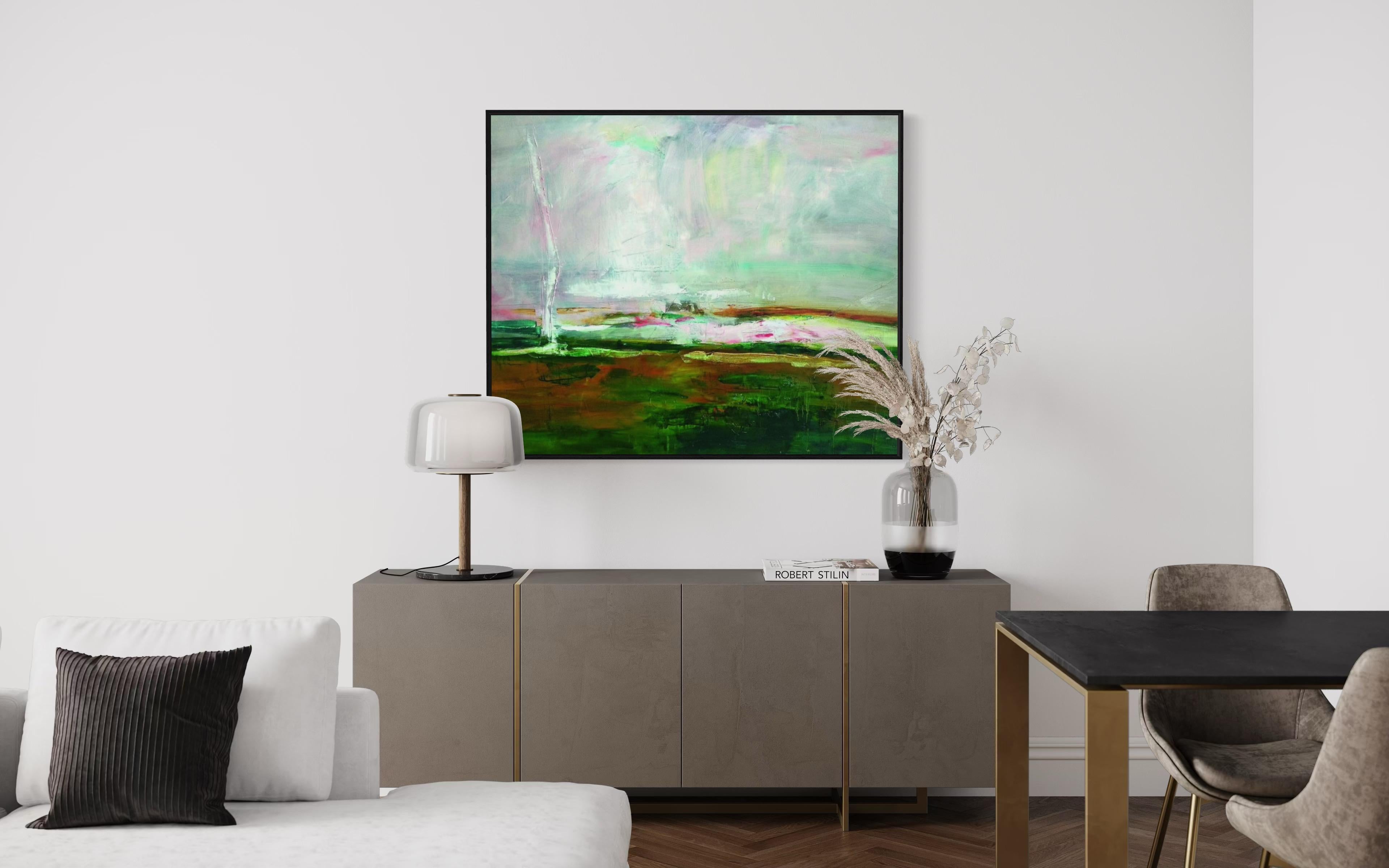 Paesaggio , 100x120 cm, olio, tela in vendita 5