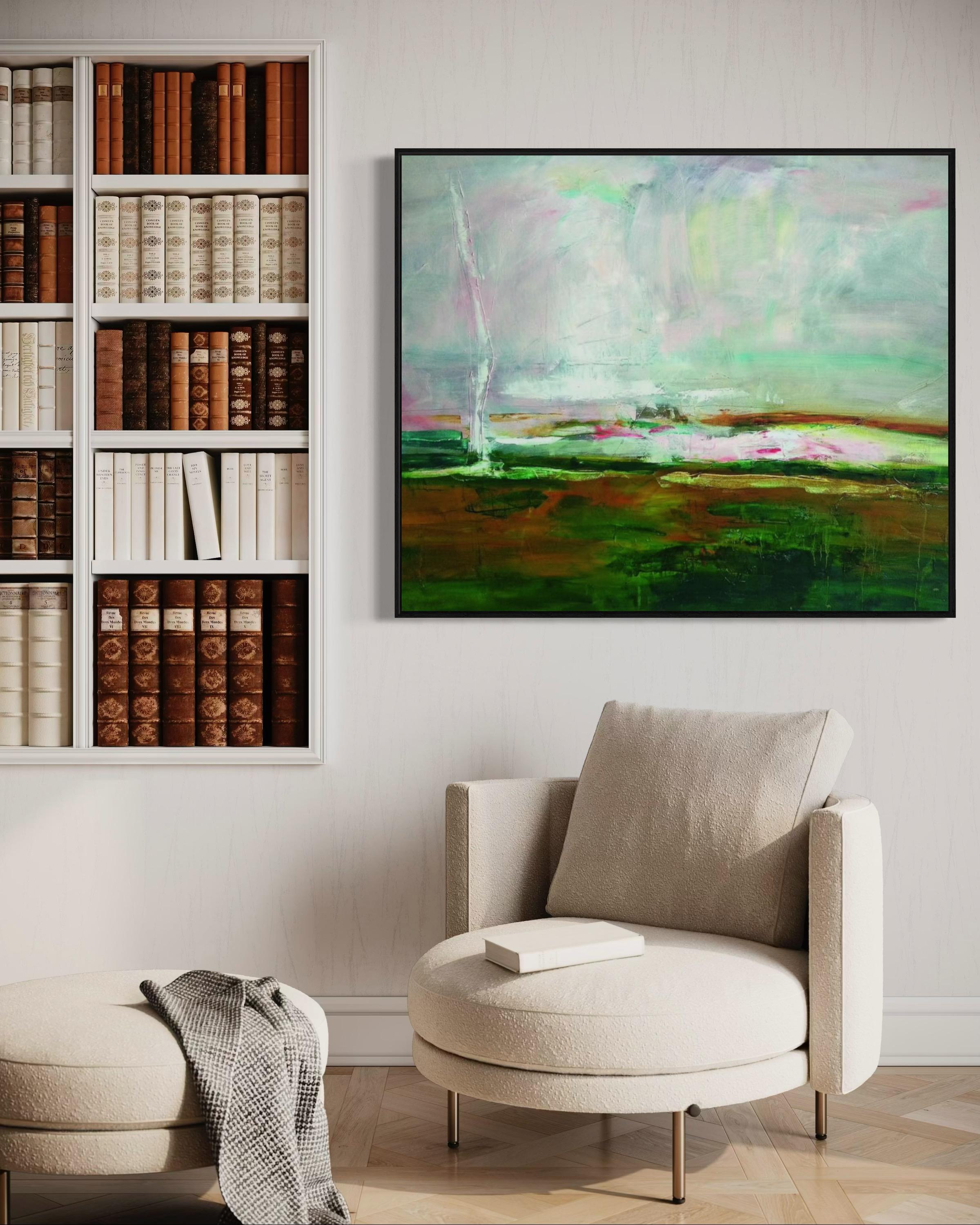 Paesaggio , 100x120 cm, olio, tela in vendita 4