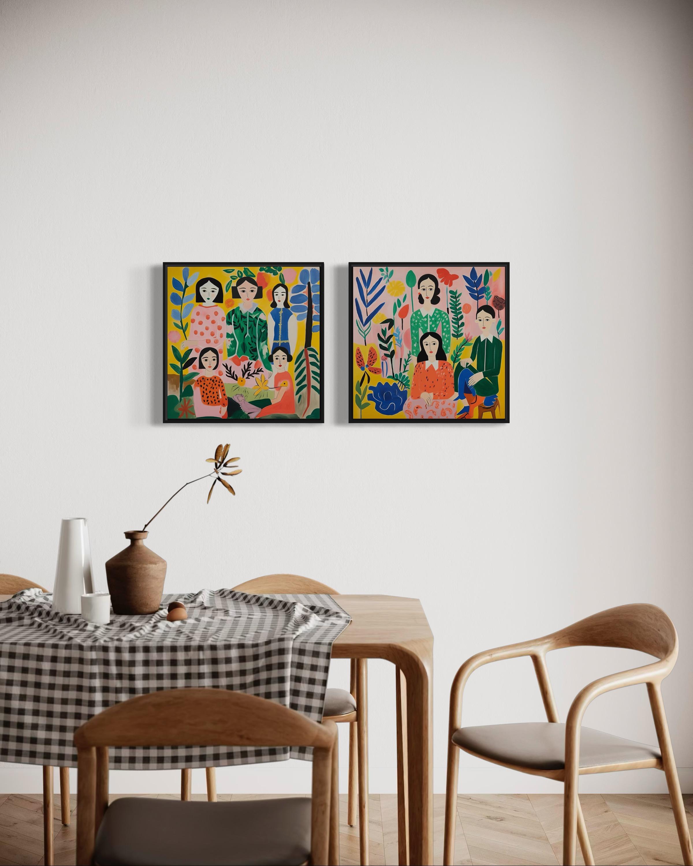 Serie von Drucken 