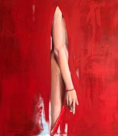 BRAZOS A TU LADO, 70x70 cm. Pintura al óleo