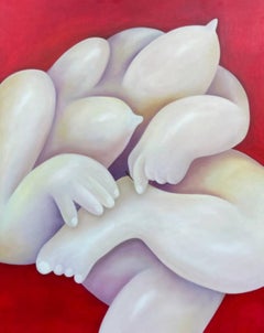 astilla en el dedo, 100x80cm, óleo sobre lienzo