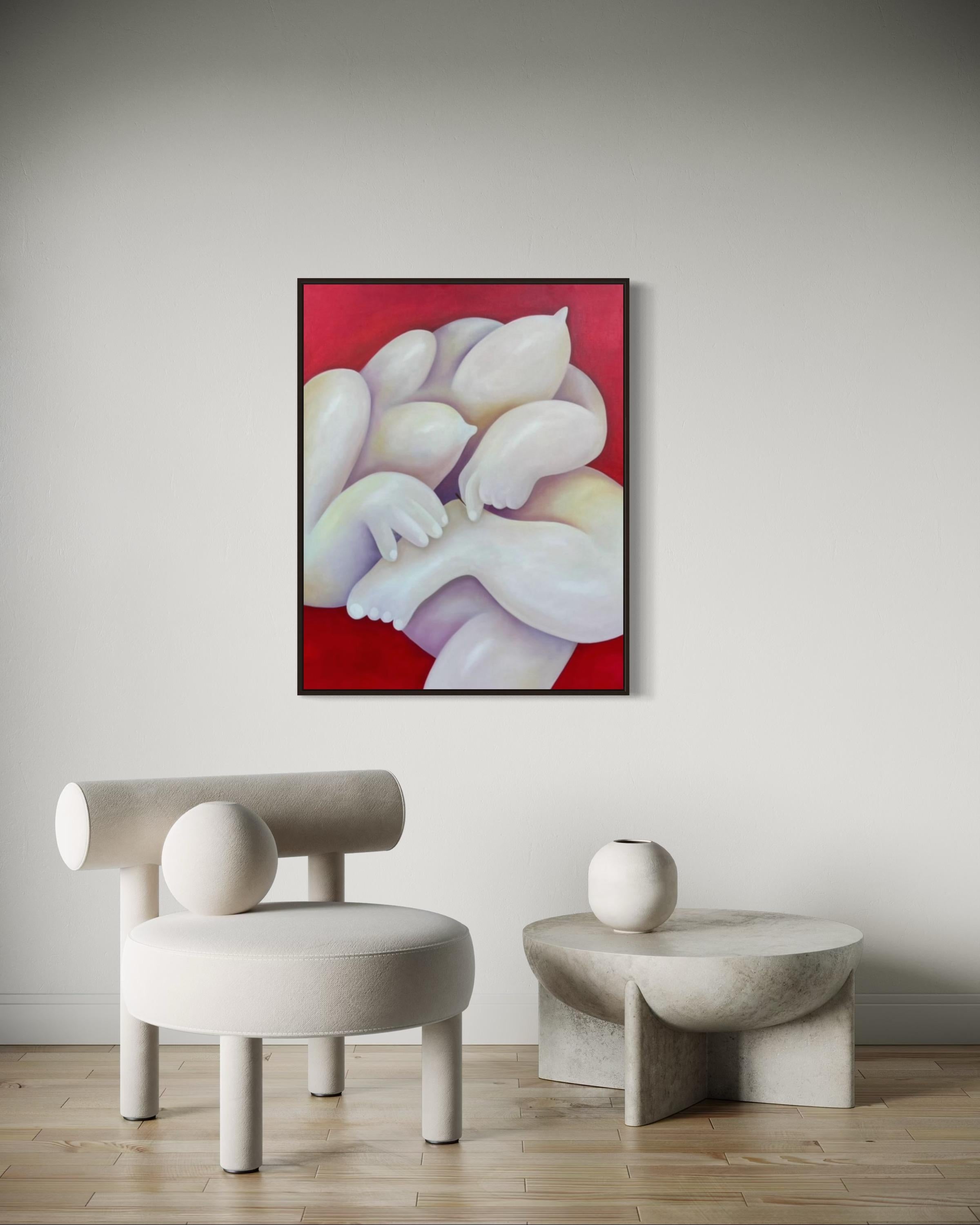 écharde dans le doigt, 100x80cm, huile sur toile en vente 1