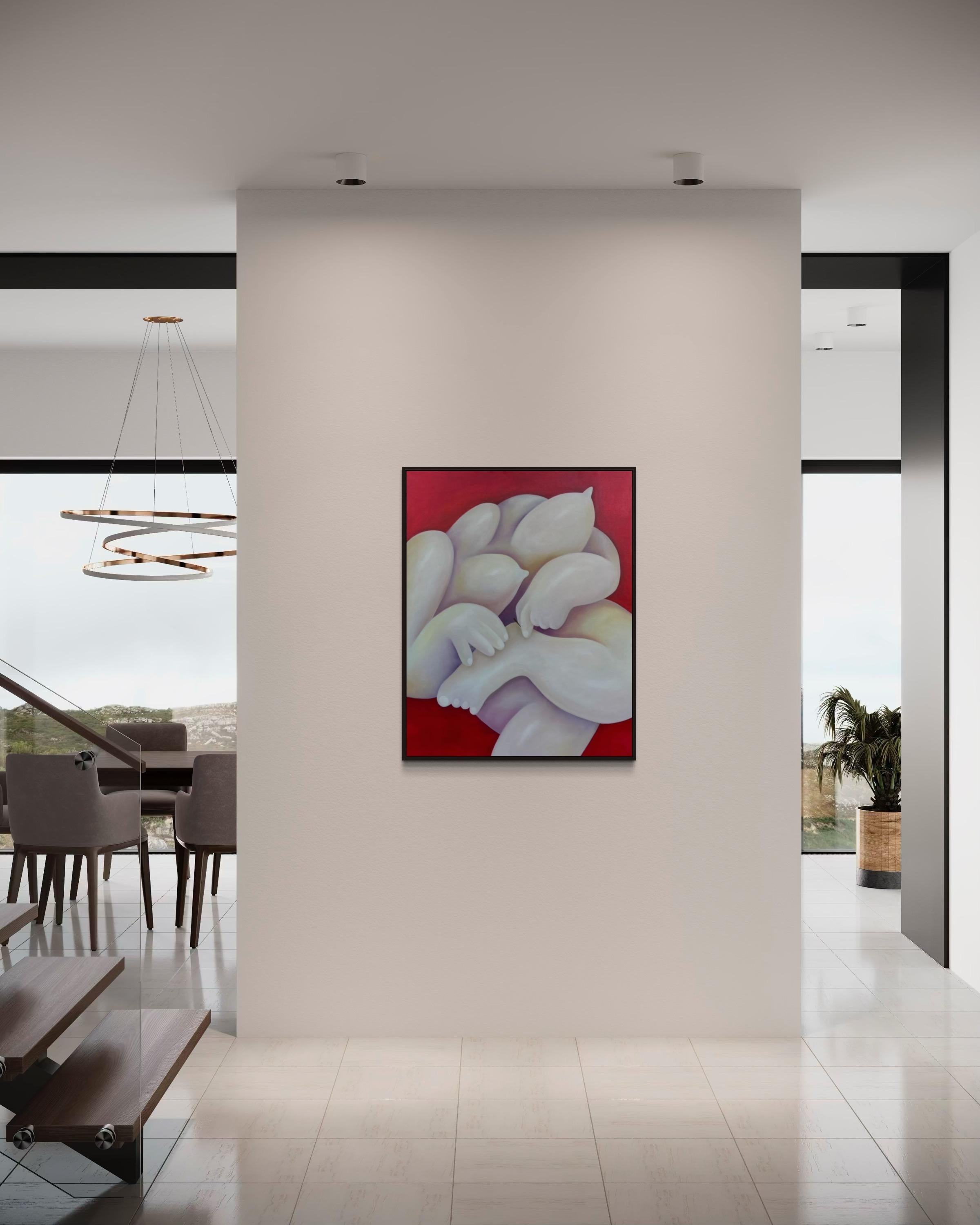 écharde dans le doigt, 100x80cm, huile sur toile en vente 4