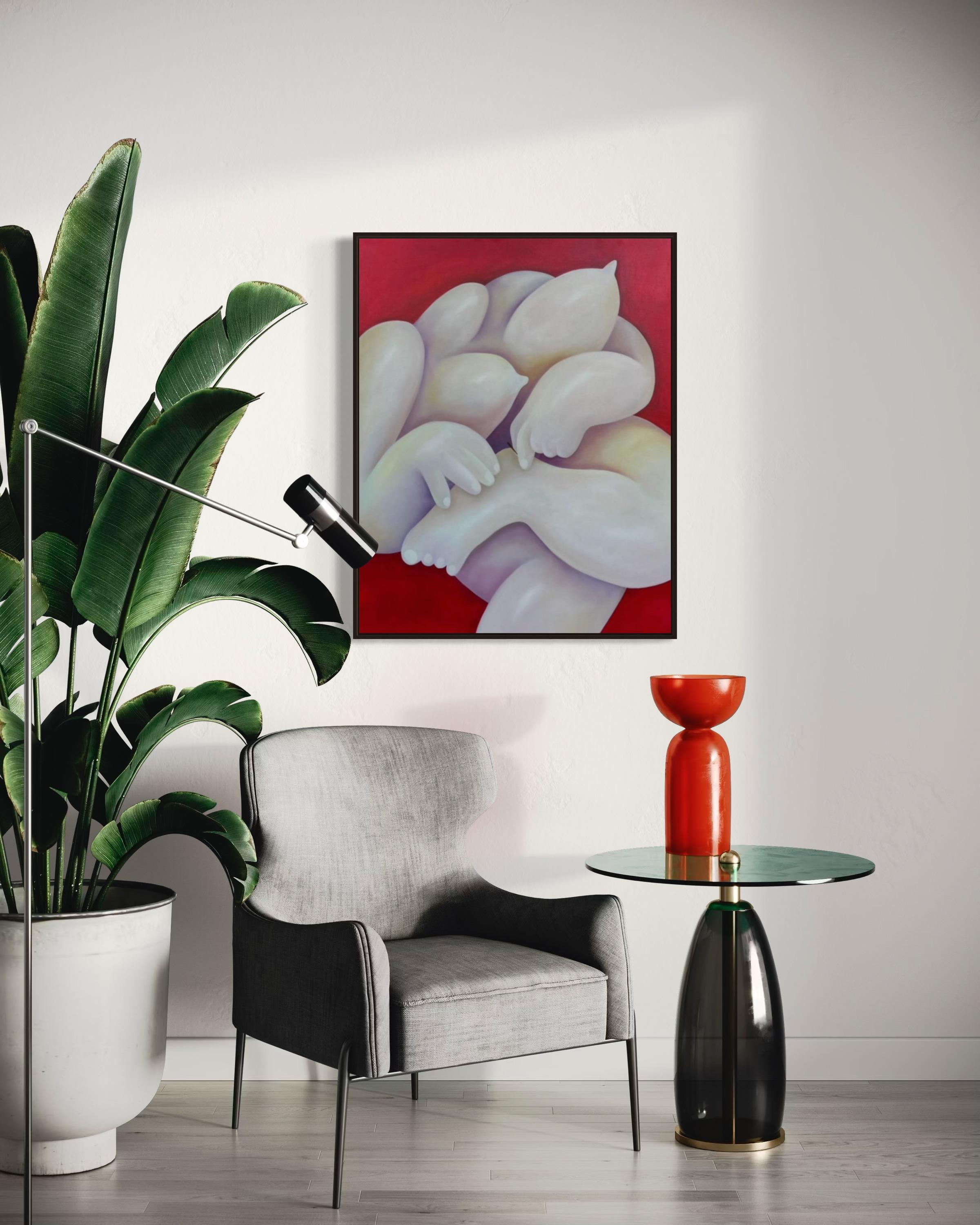 écharde dans le doigt, 100x80cm, huile sur toile en vente 6