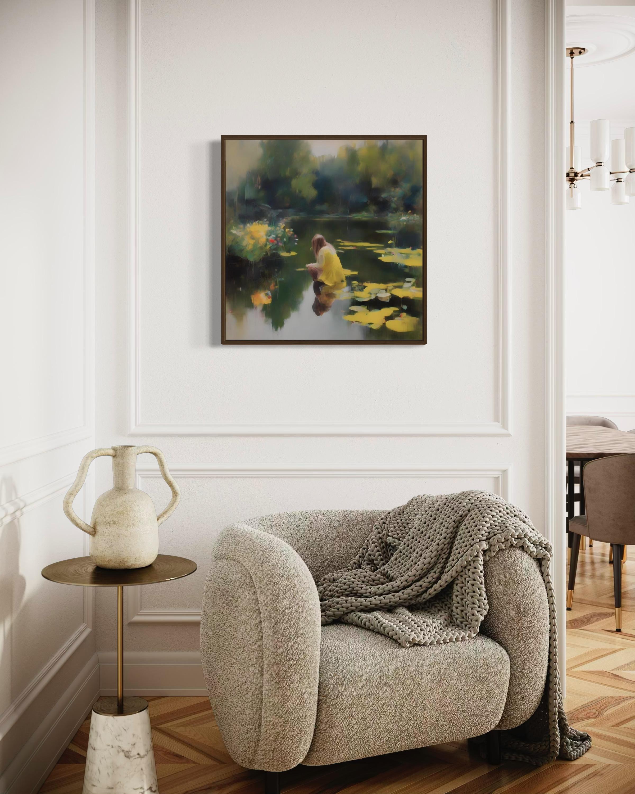 Pond, 70x70cm, print on canvas.Edition of 20 pieces For Sale 3