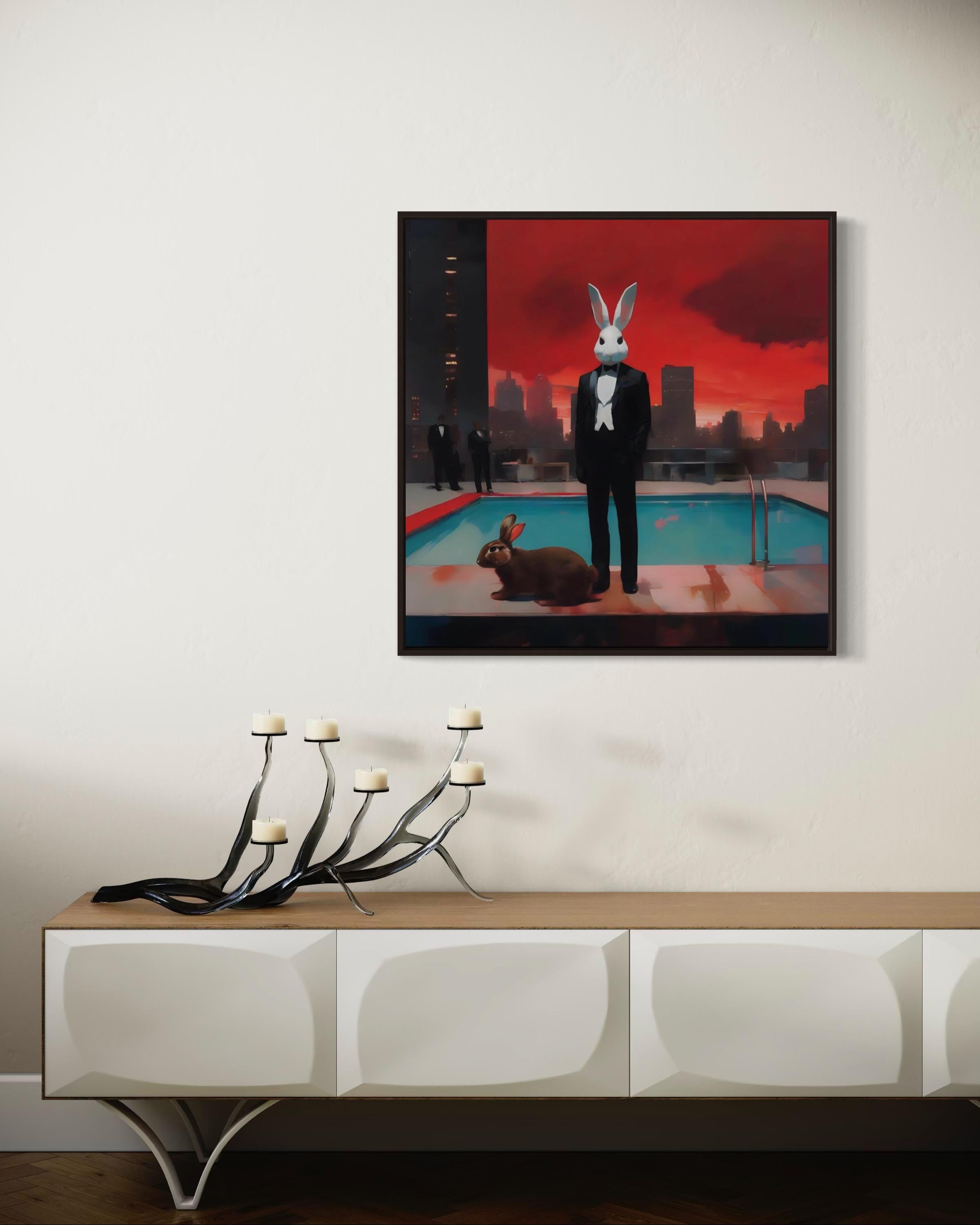 What mask are you wearing? 80x80cm, print on canvas.Edition of 20 pieces For Sale 1