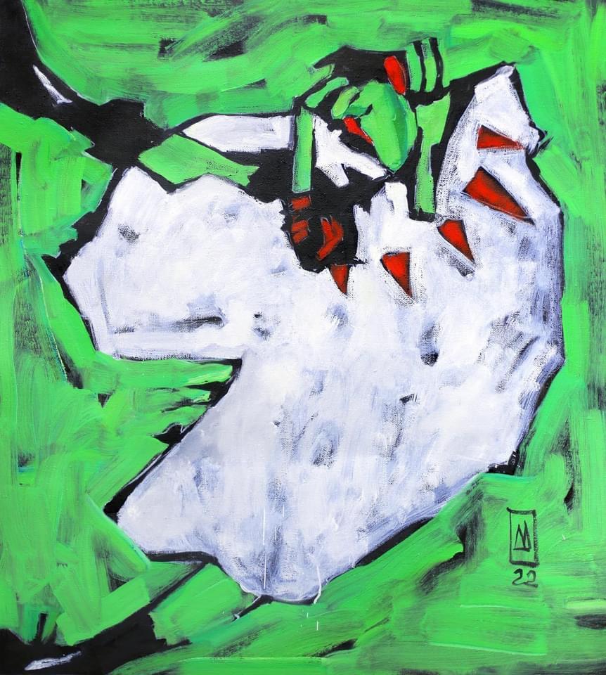 Confusione, 110x100cm, olio su tela