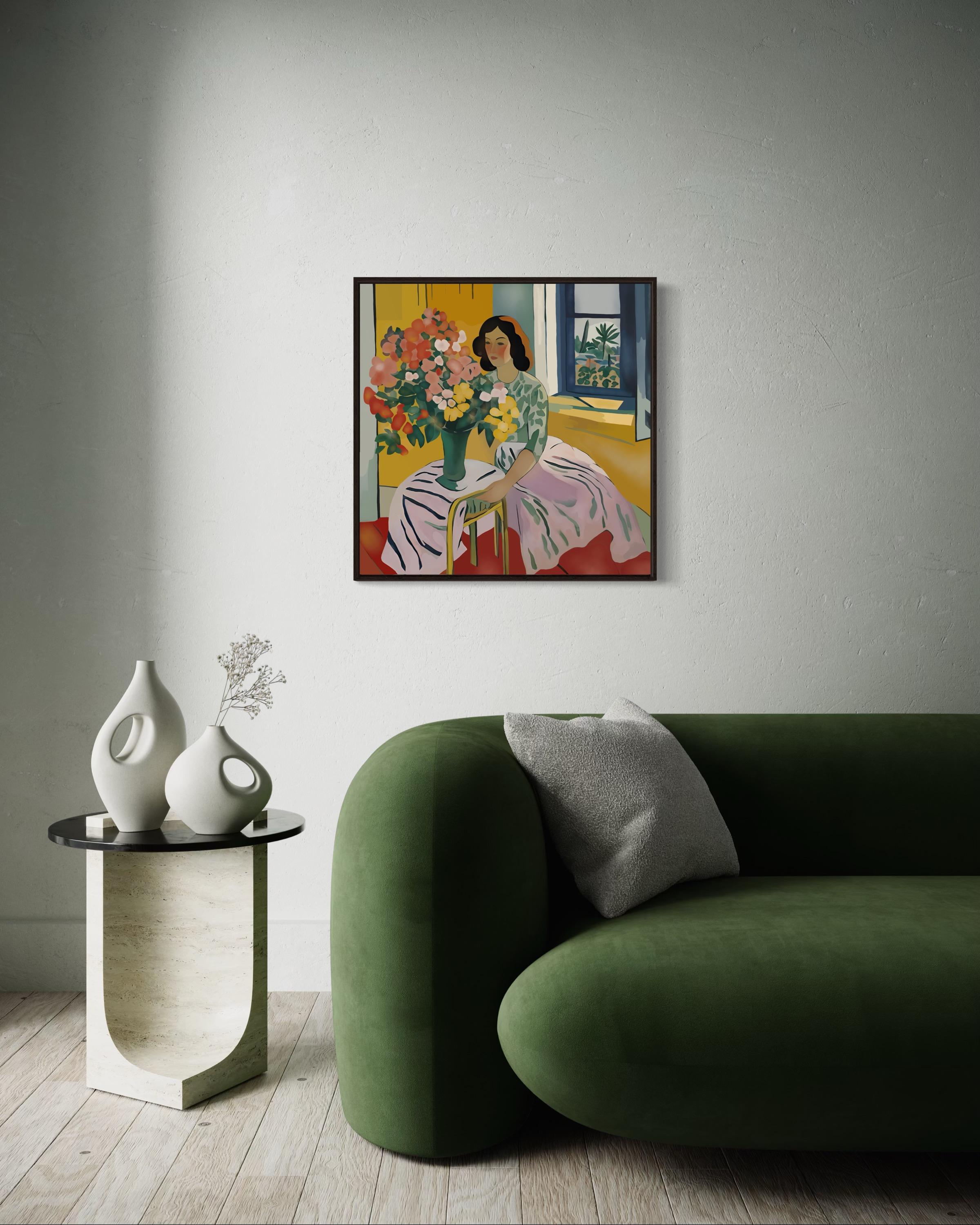 Ramo para tu amada, 70x70cm, impresión sobre lienzo.Edición 20 uds. en venta 2