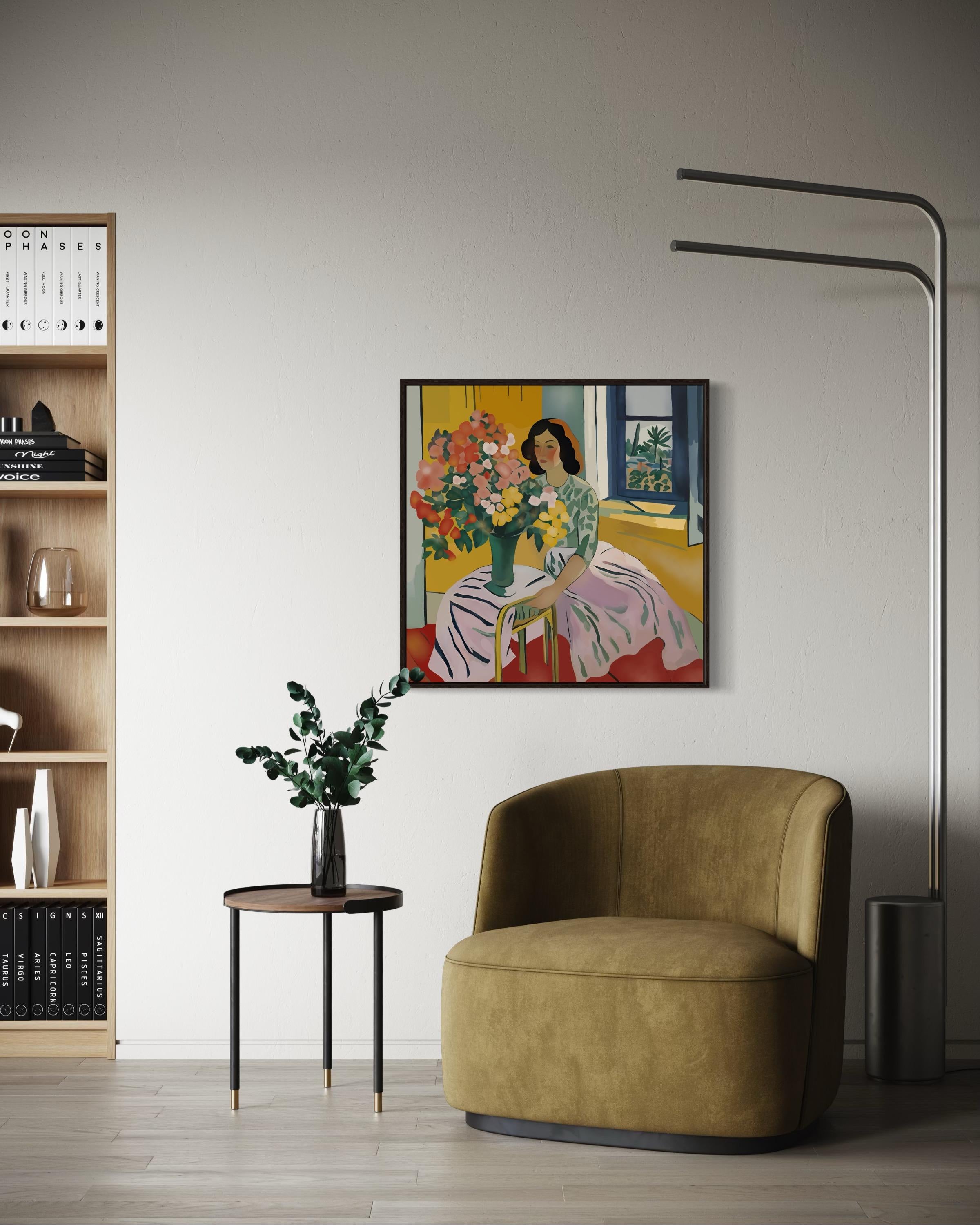 Ramo para tu amada, 70x70cm, impresión sobre lienzo.Edición 20 uds. en venta 3