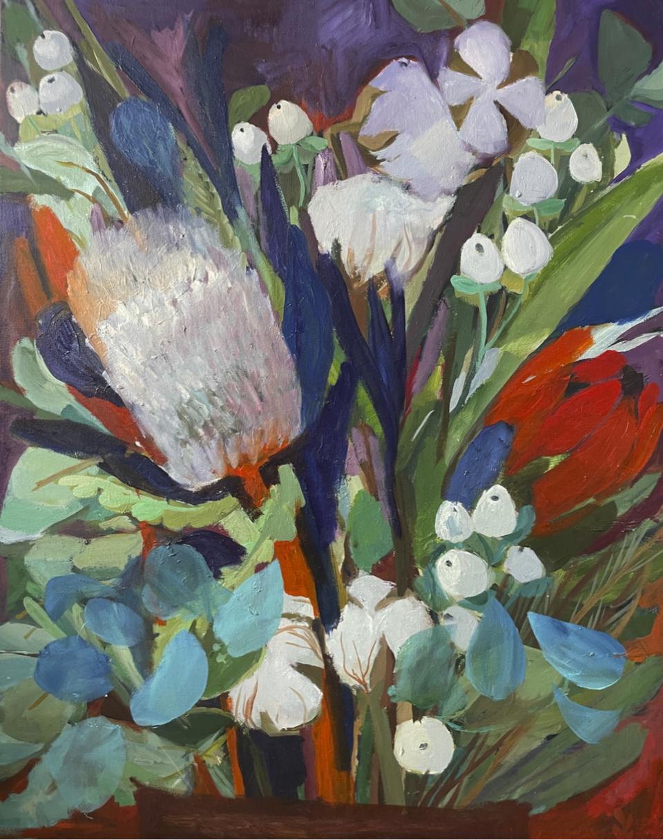 Viola, 90x70cm, olio su tela