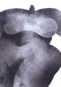 Big woman, 29 x 21 cm, Paper/Stamp ink