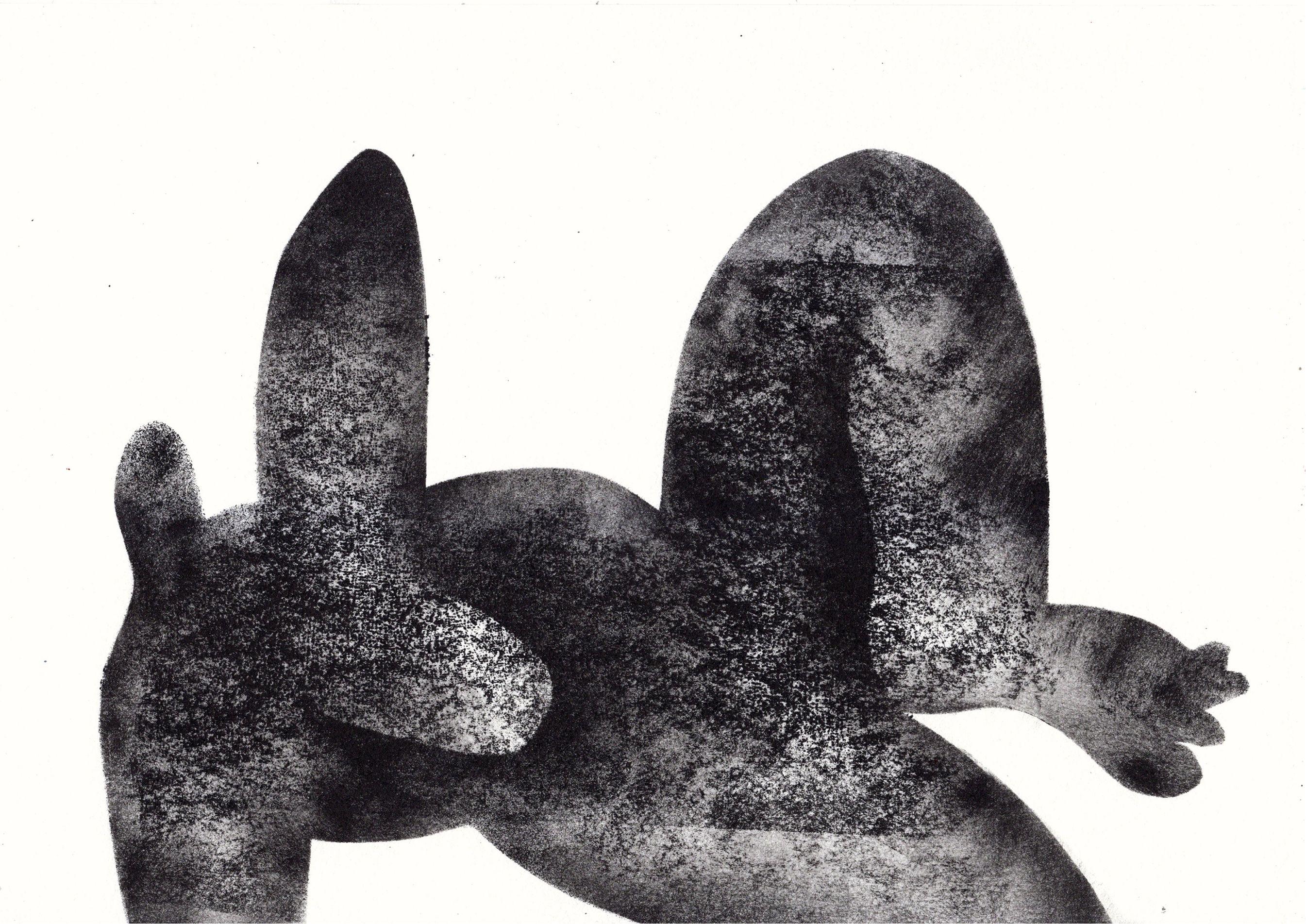 Tumbado, 21 x 29,7 cm, Papel/Tinta de imprenta - Art de Tasya Vasilkova