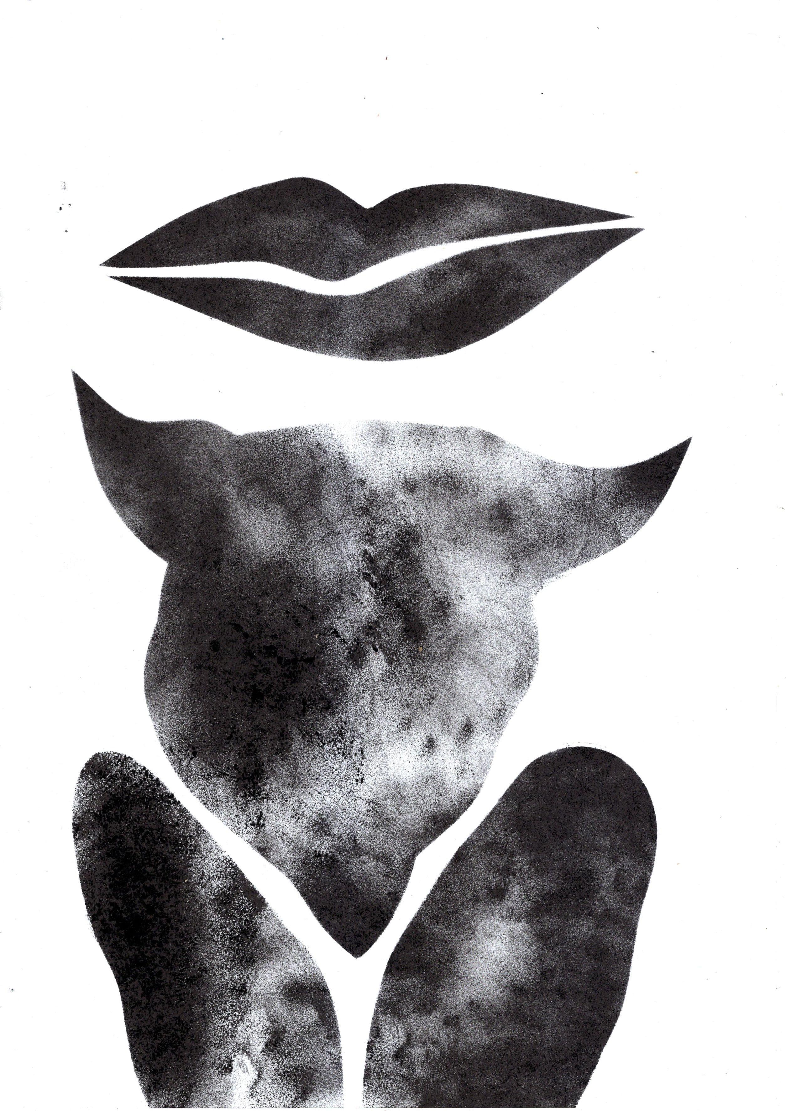 Abierto, 29,7 x 21 cm, Papel/Tinta de impresión - Art de Tasya Vasilkova