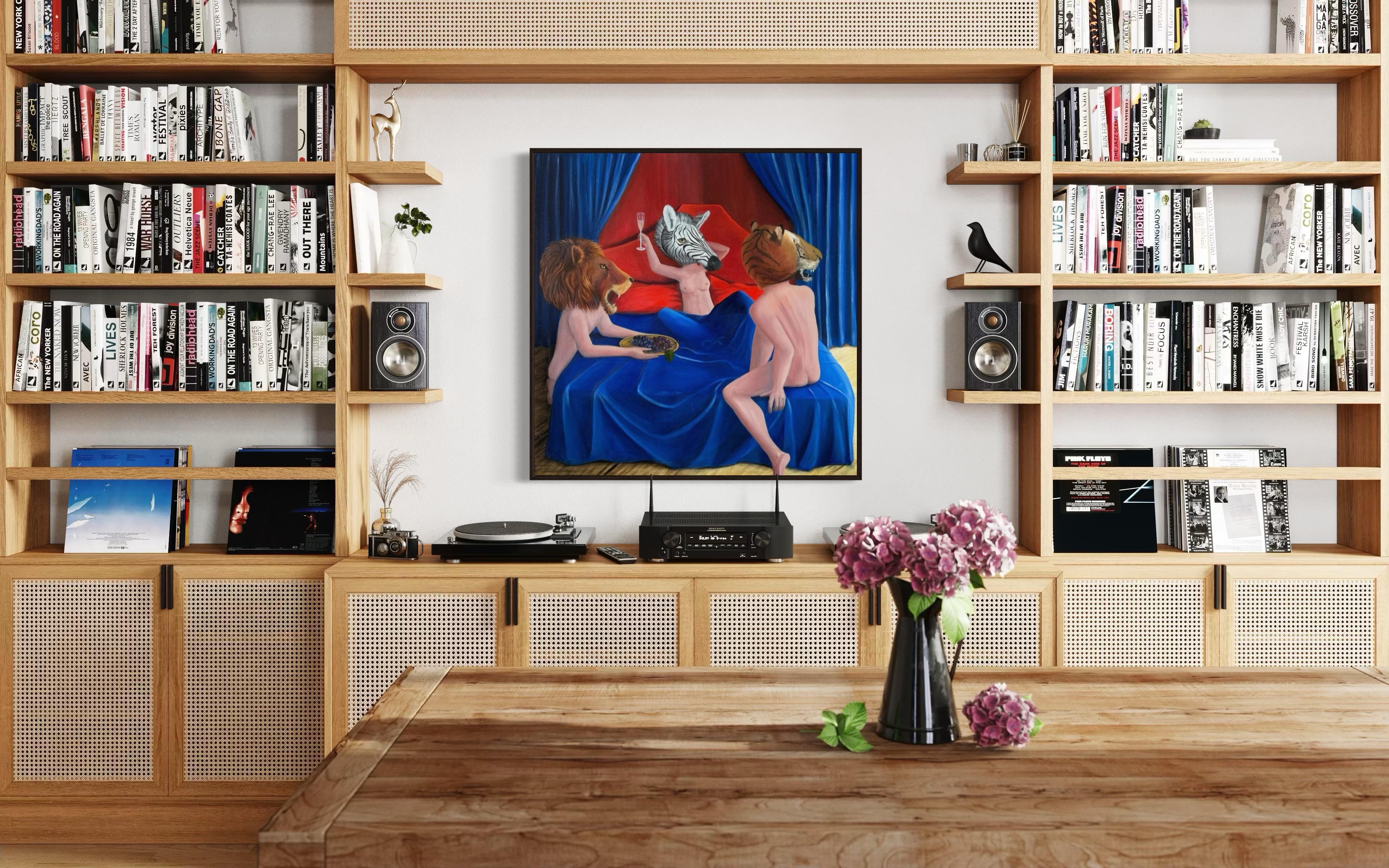 N190, 100x100cm, oil on canvas - Contemporary Art by Lana Bergh