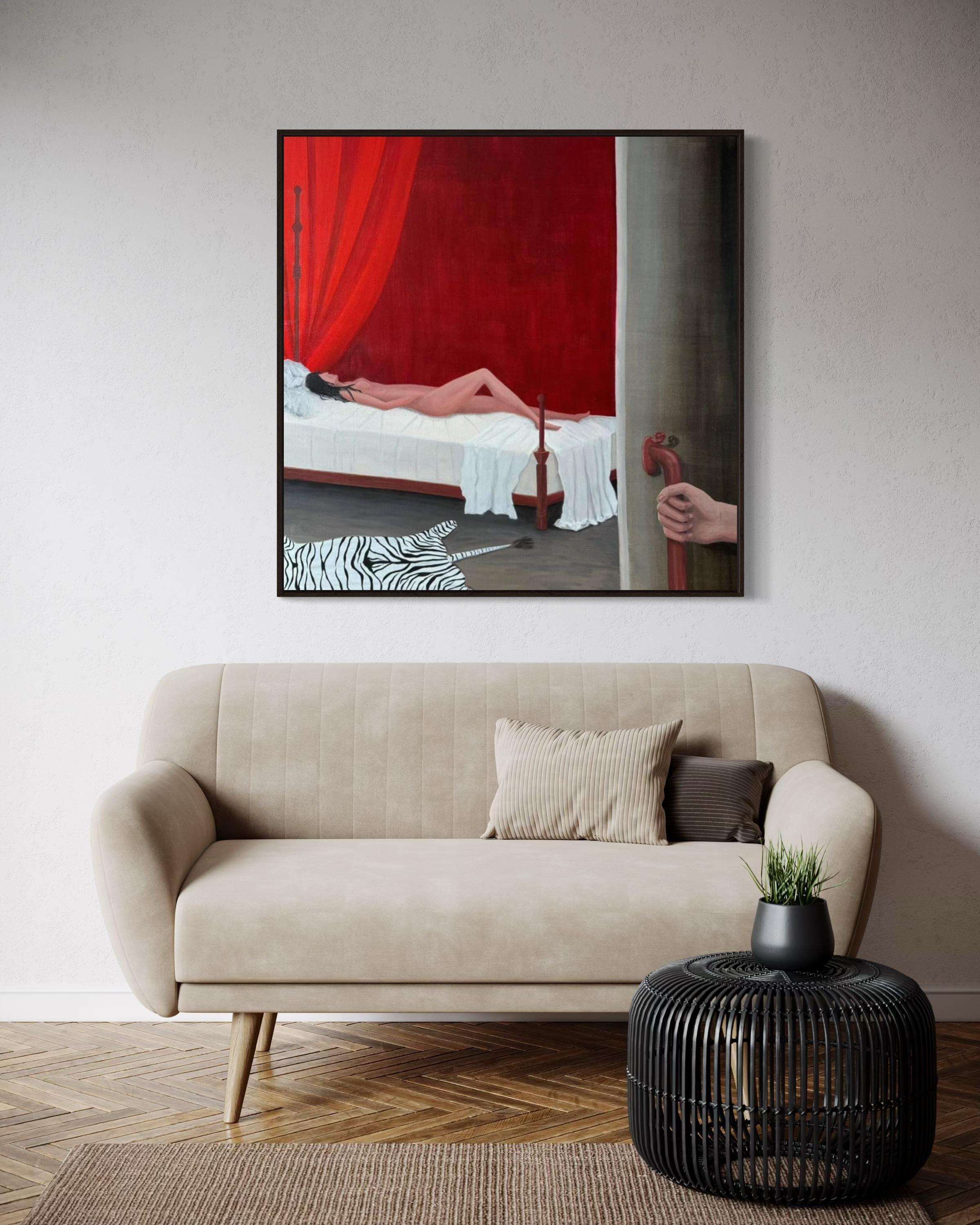 N201, 100x100cm, olio su tela in vendita 1