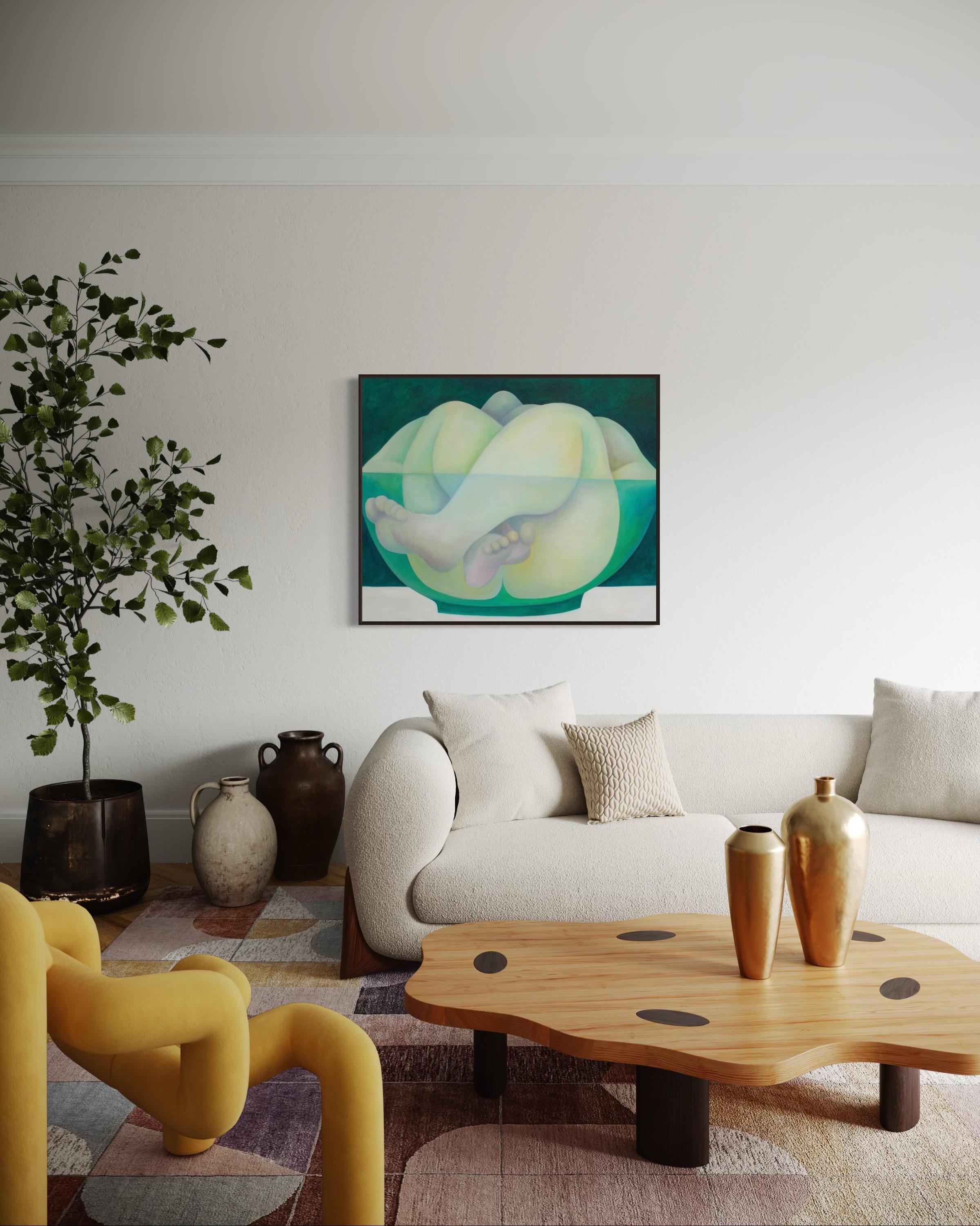 Zuppa, 100x120 cm, olio su tela in vendita 1