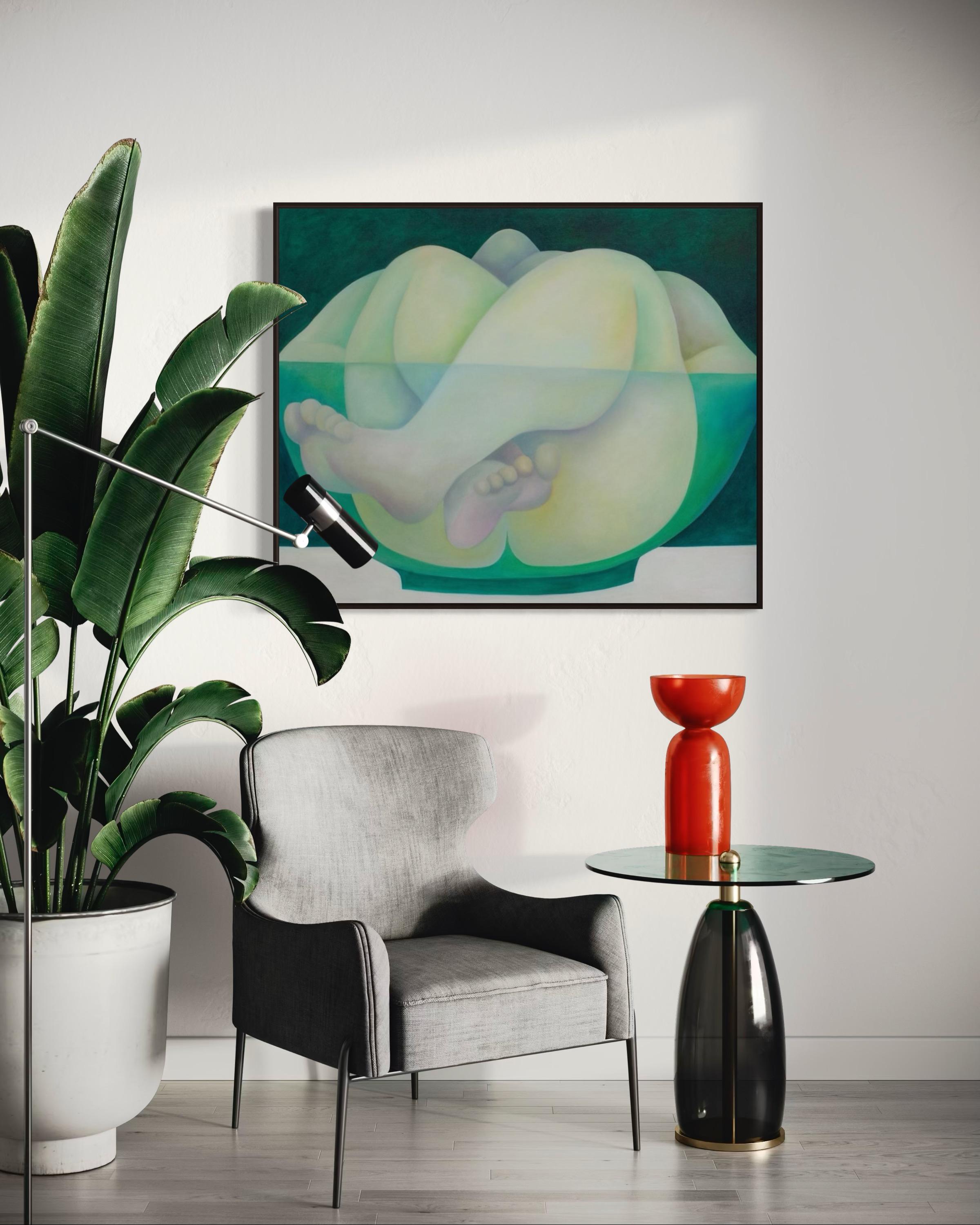 Zuppa, 100x120 cm, olio su tela in vendita 4