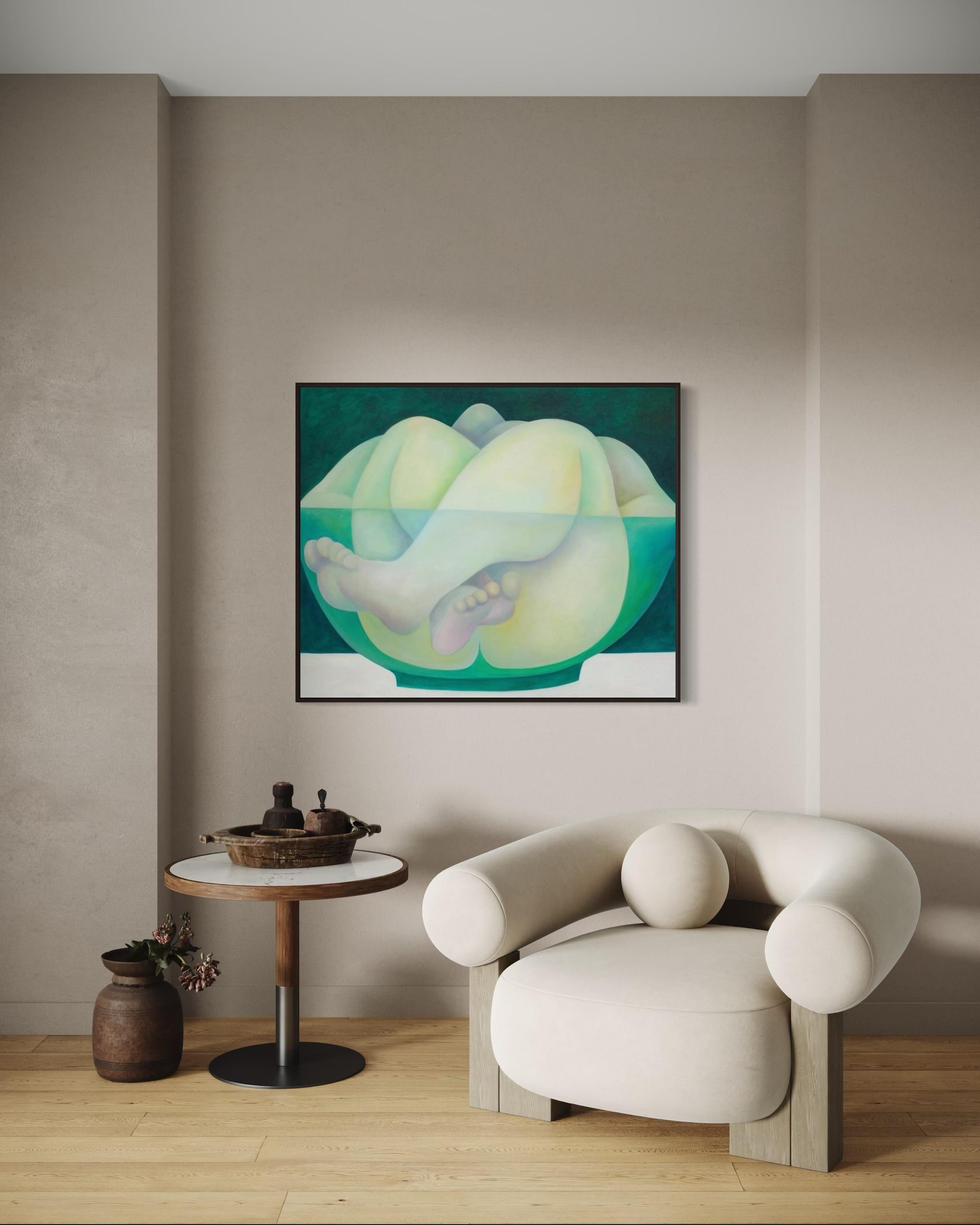 Zuppa, 100x120 cm, olio su tela in vendita 5