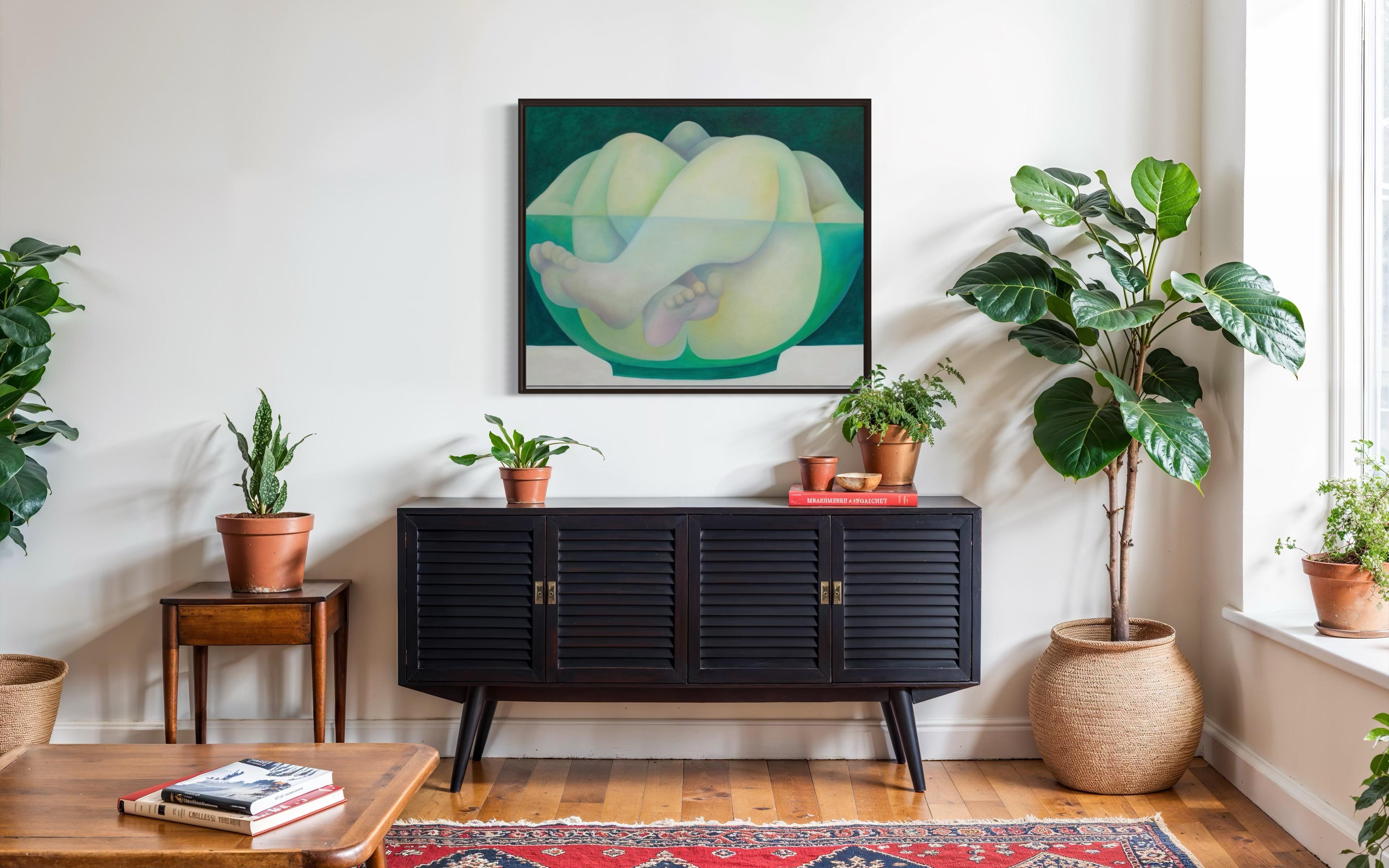 Zuppa, 100x120 cm, olio su tela in vendita 2
