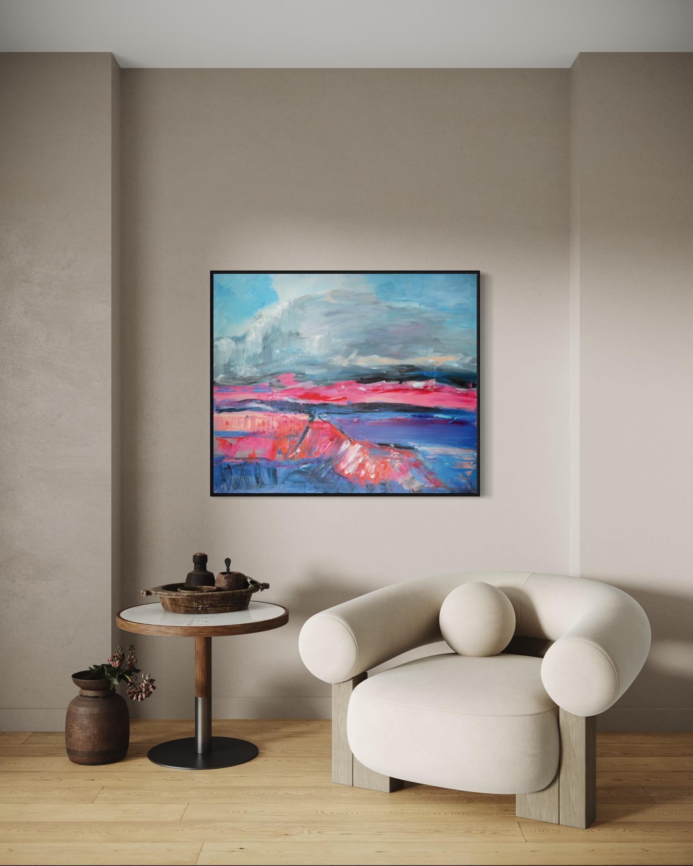 Vulcano, 100x120 cm, olio, tela in vendita 1