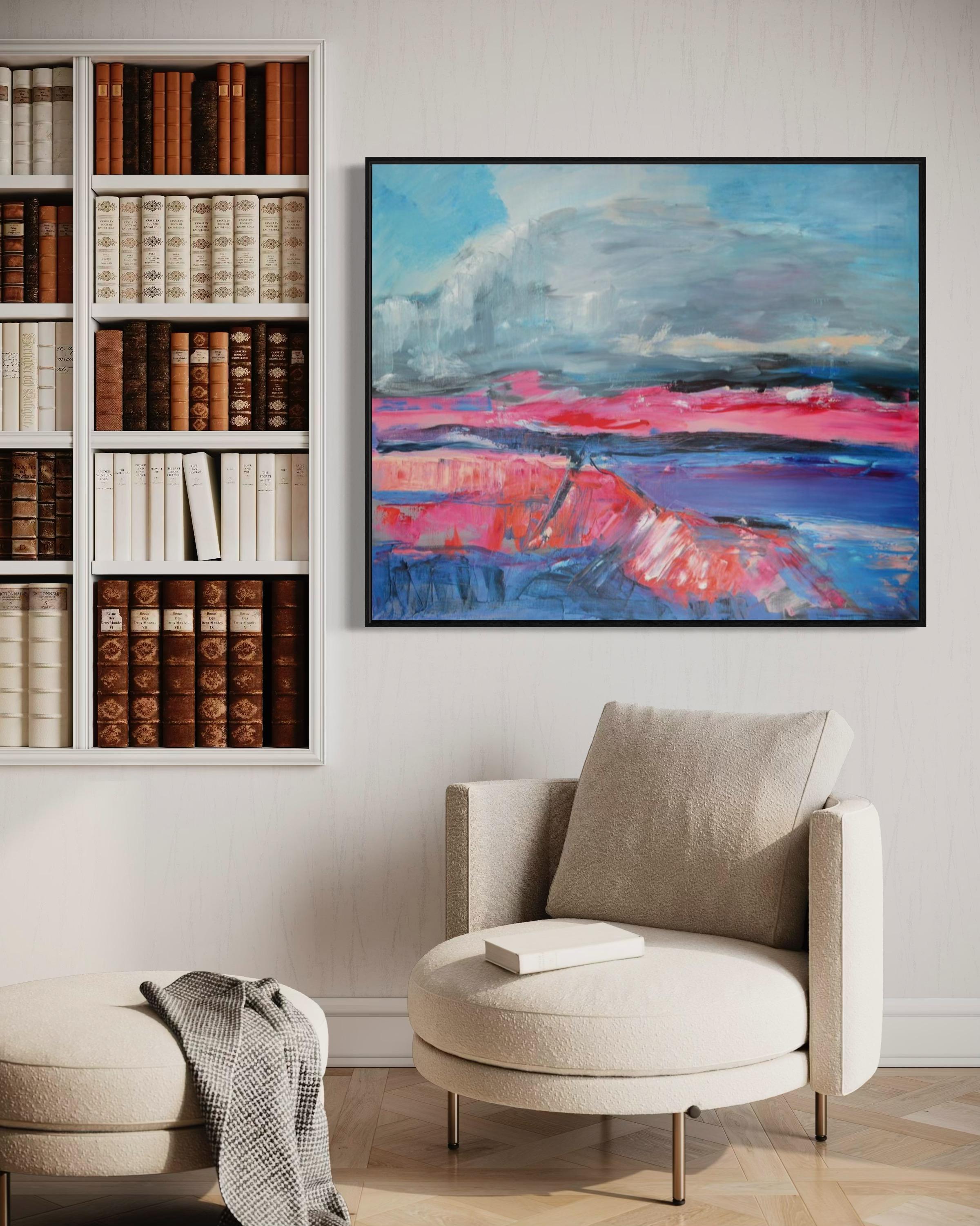 Vulcano, 100x120 cm, olio, tela in vendita 3