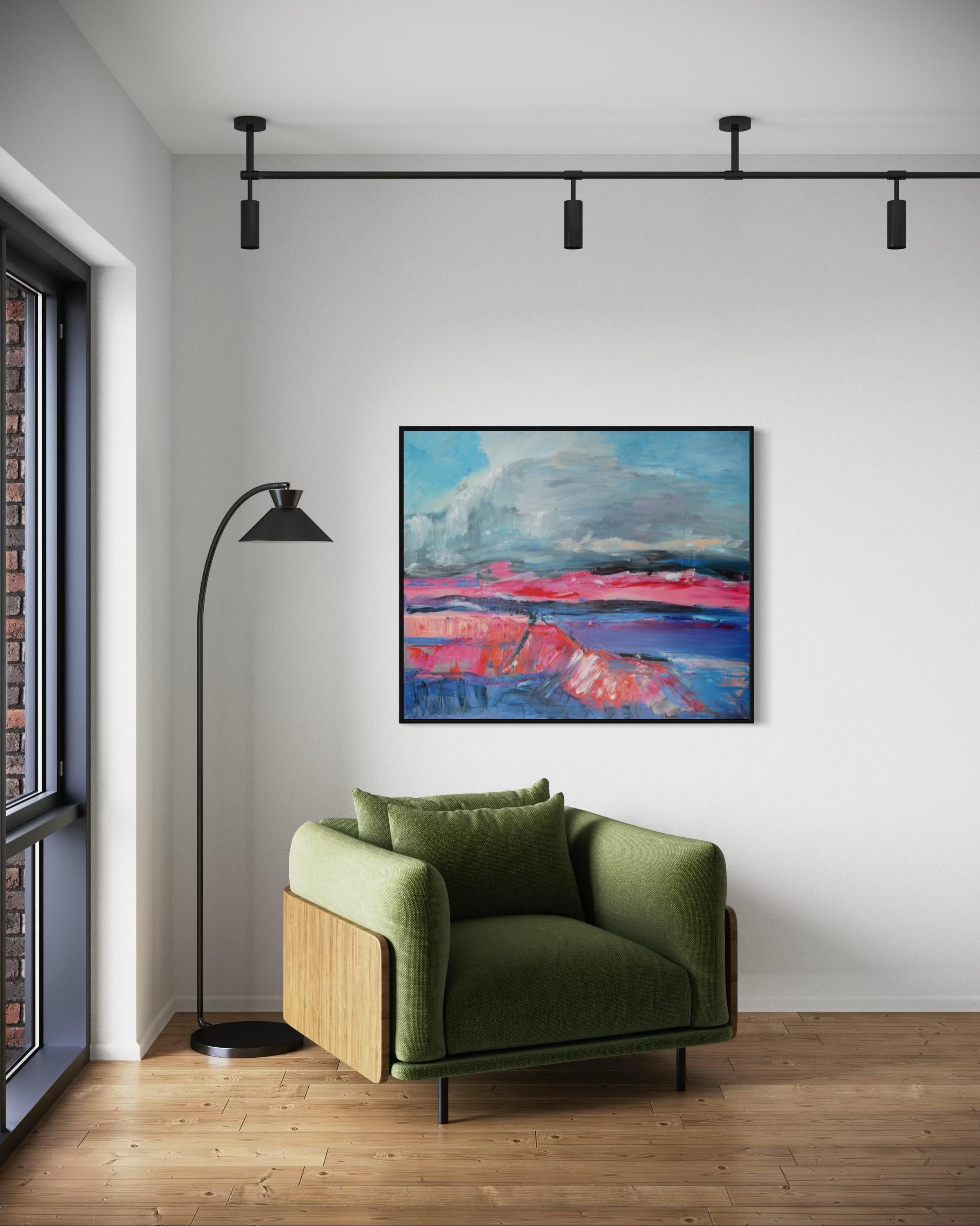 Vulcano, 100x120 cm, olio, tela in vendita 2