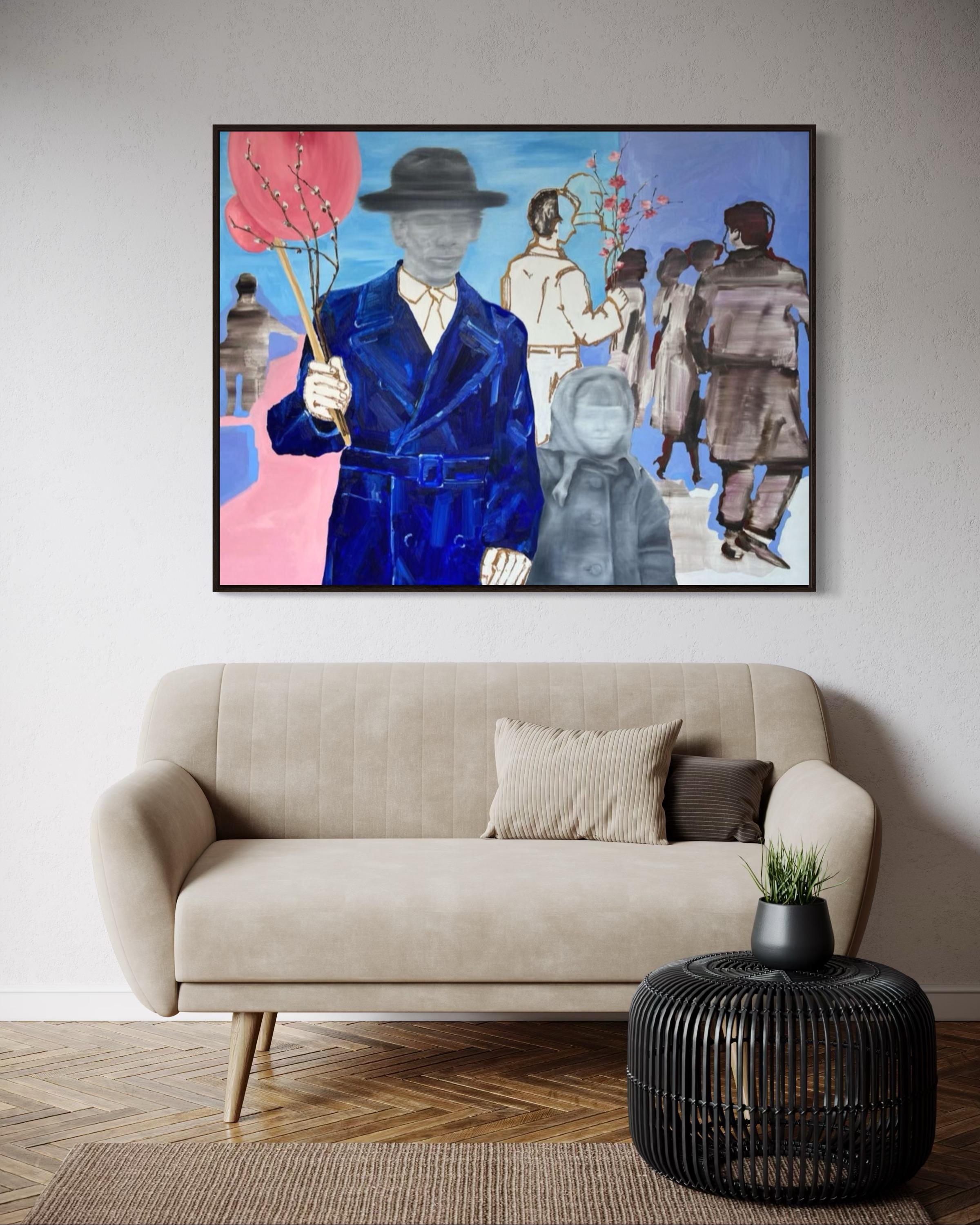 El viento de nuestras esperanzas. 100x130 cm. Óleo, pastel al óleo, lienzo
La obra se vende sin marco.