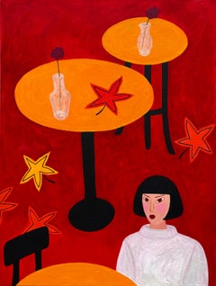 Caffè "Montmantre", 80x60 cm, acrilico su tela